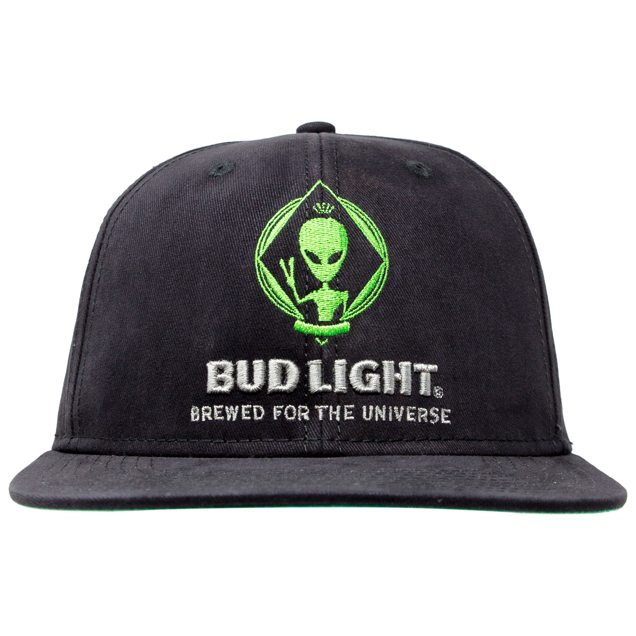 Skriv en rapport skadedyr indhold Bud Light Beer Alien Adjustable Black Snapback Hat