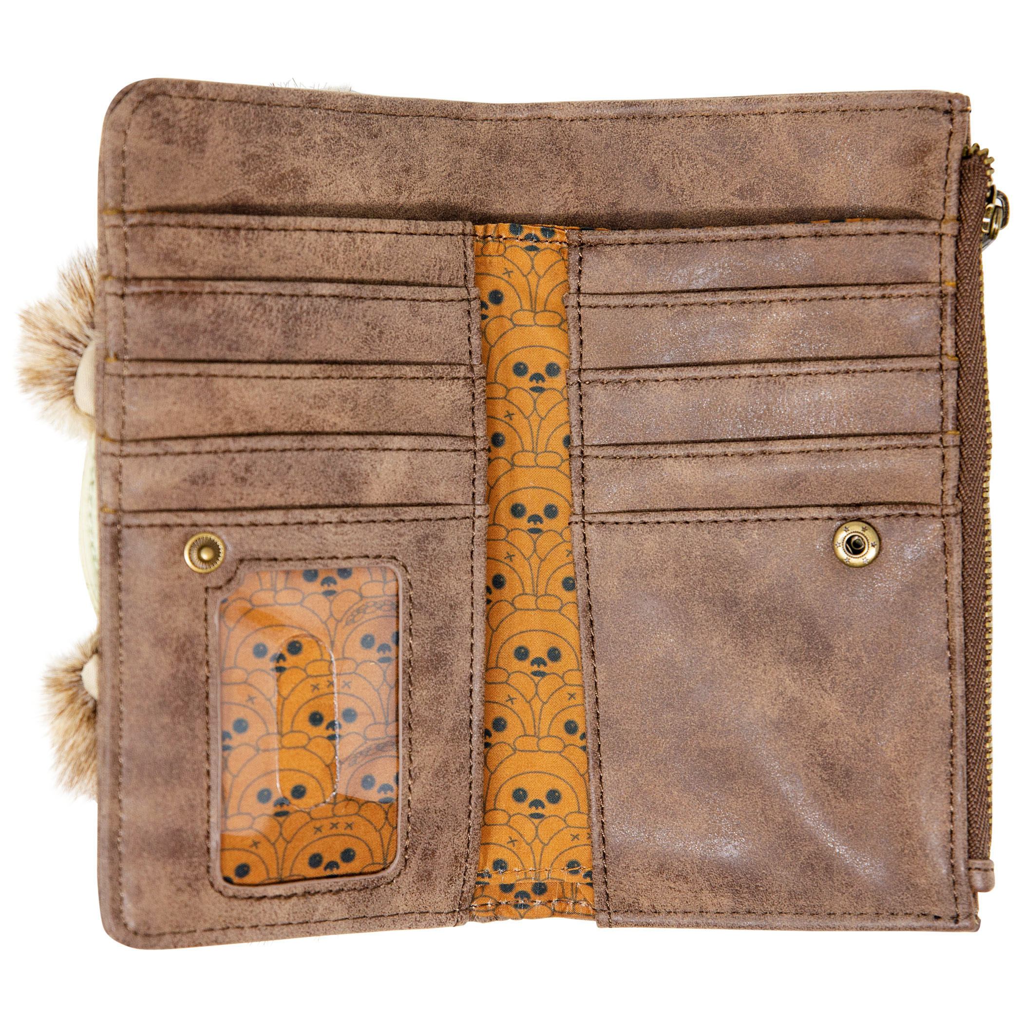 Ewok Faux Leather Wallet with Fur Trim