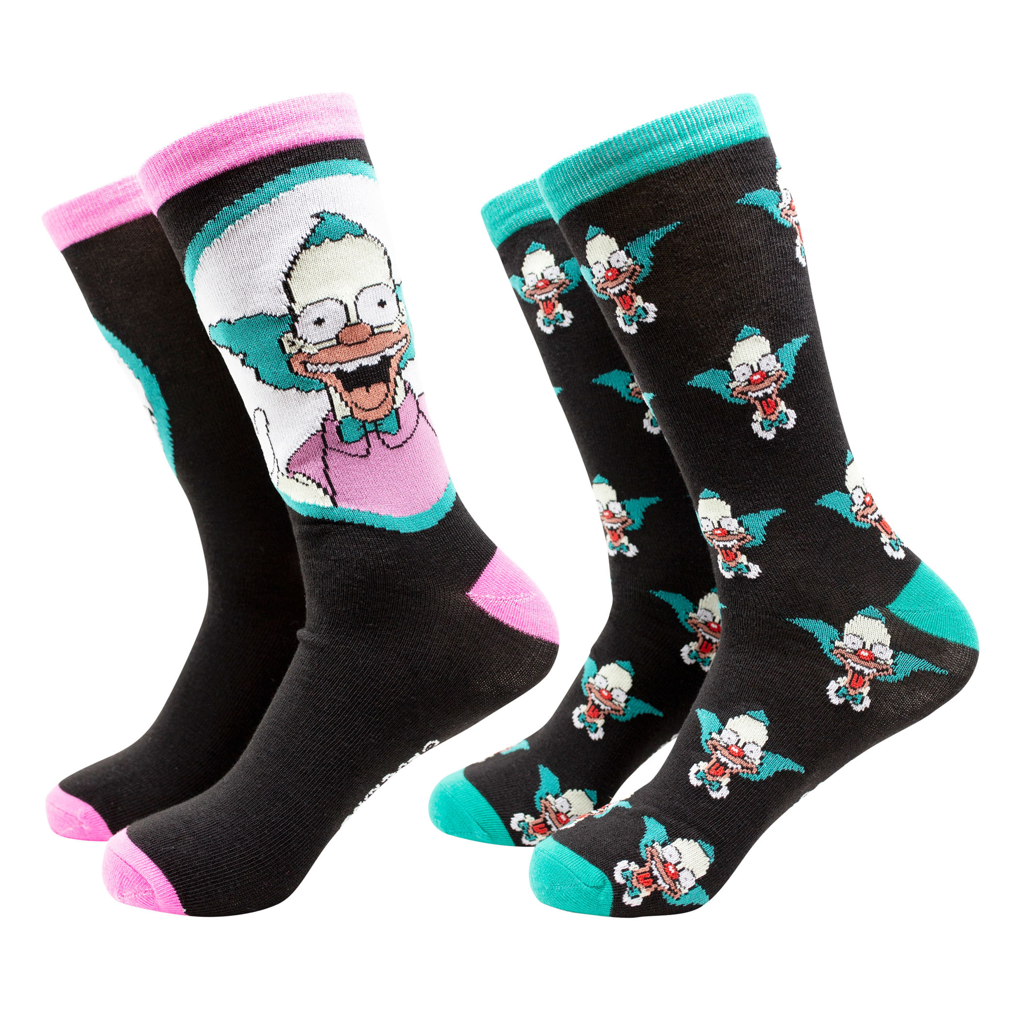 The Simpsons Krusty The Klown 2-Pack Crew Socks