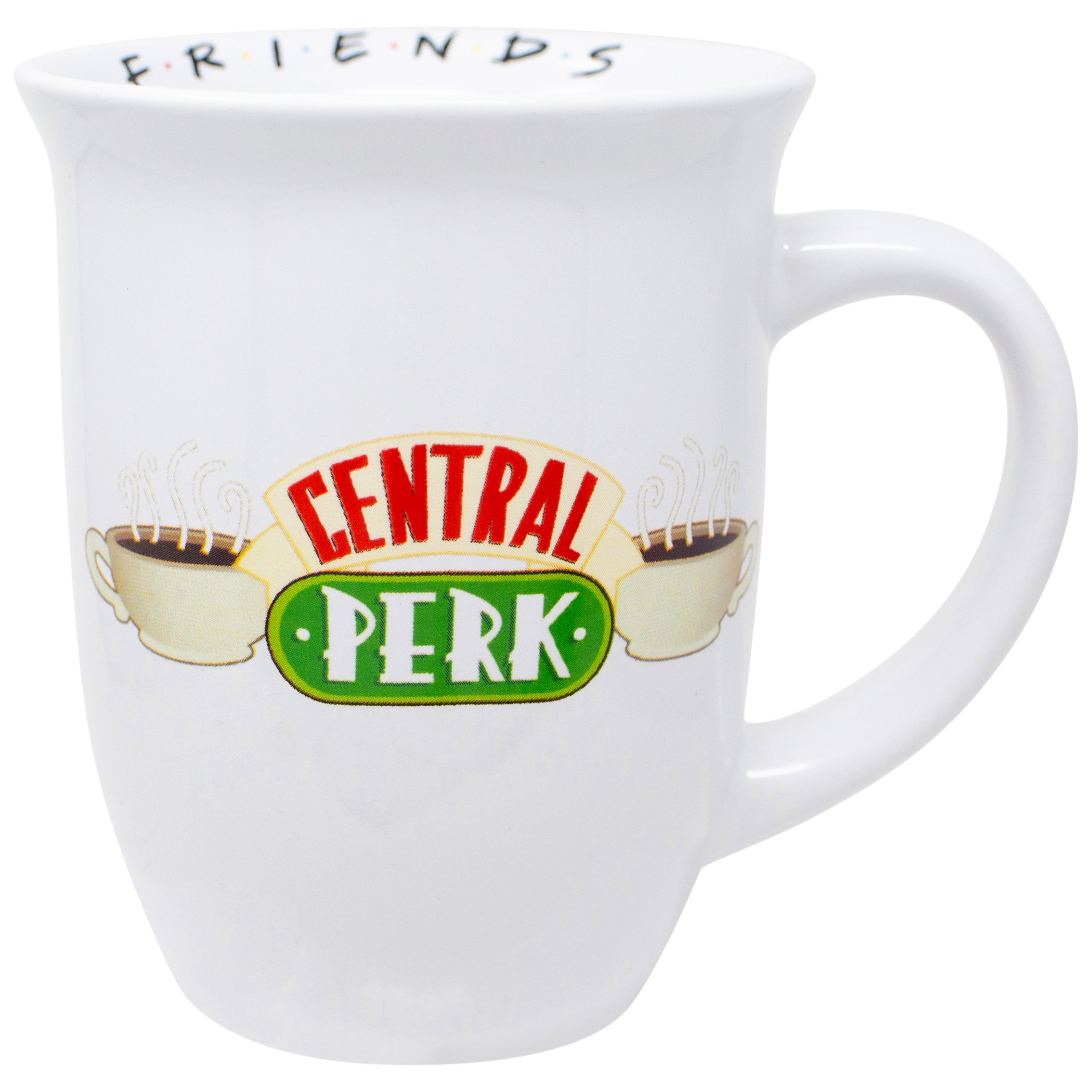 Friends Central Perk Logo 16oz Wide Rim Ceramic Mug White 