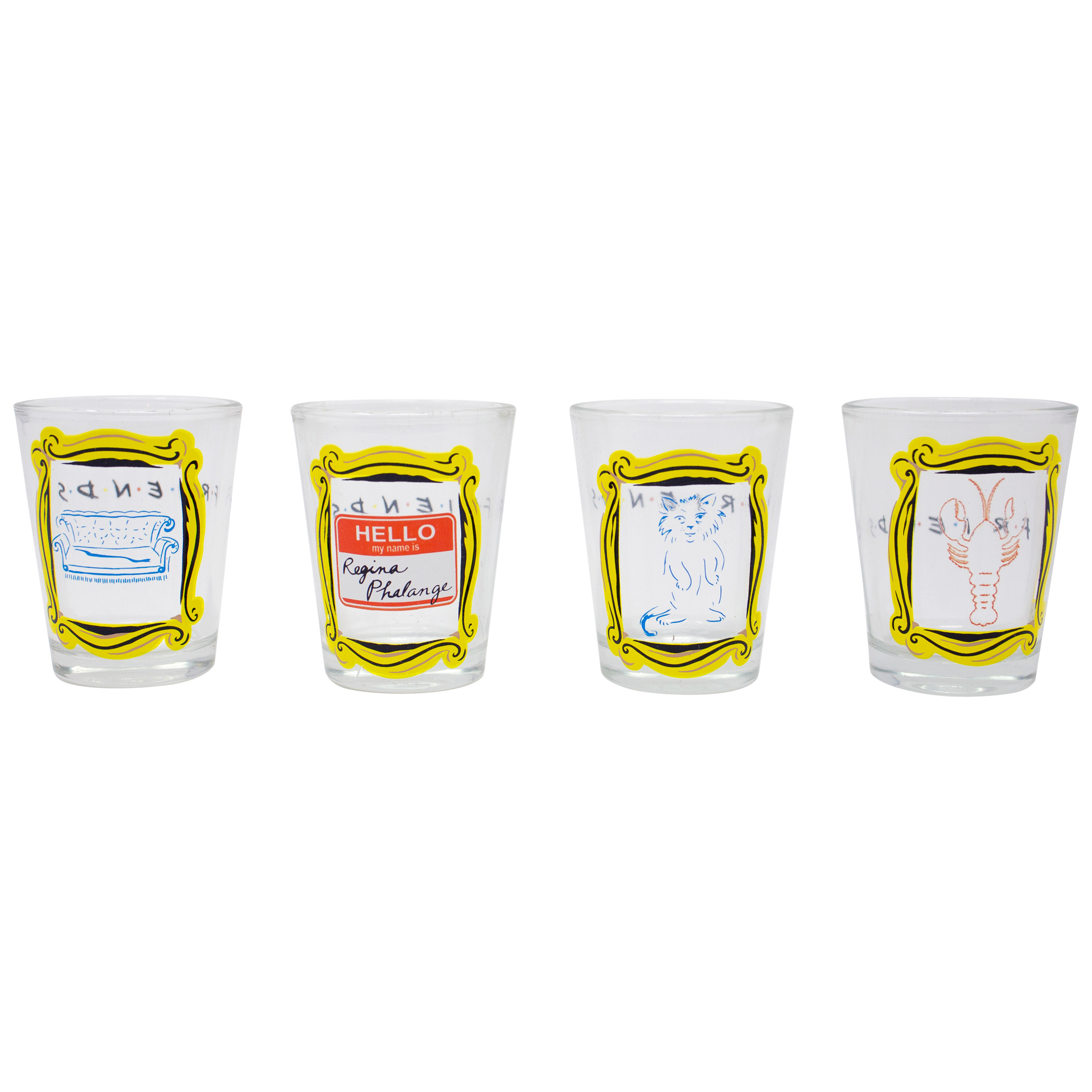 Friends 4-Piece Shot Glass Set