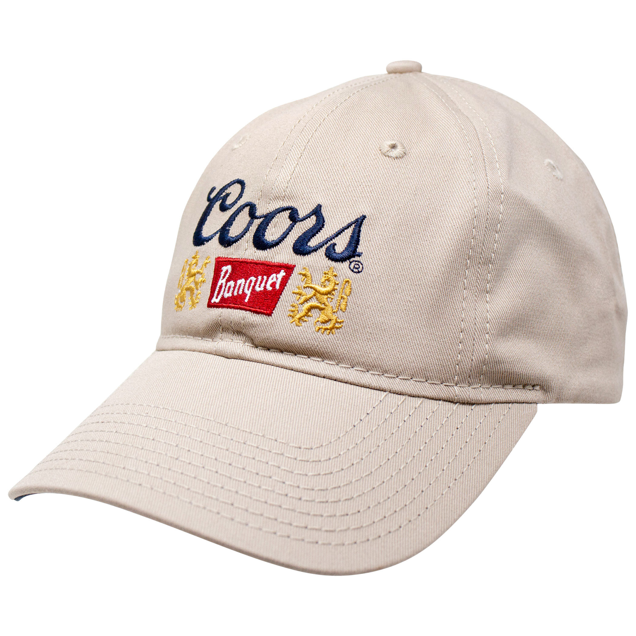 Coors Banquet Beer Logo Adjustable Khaki Hat