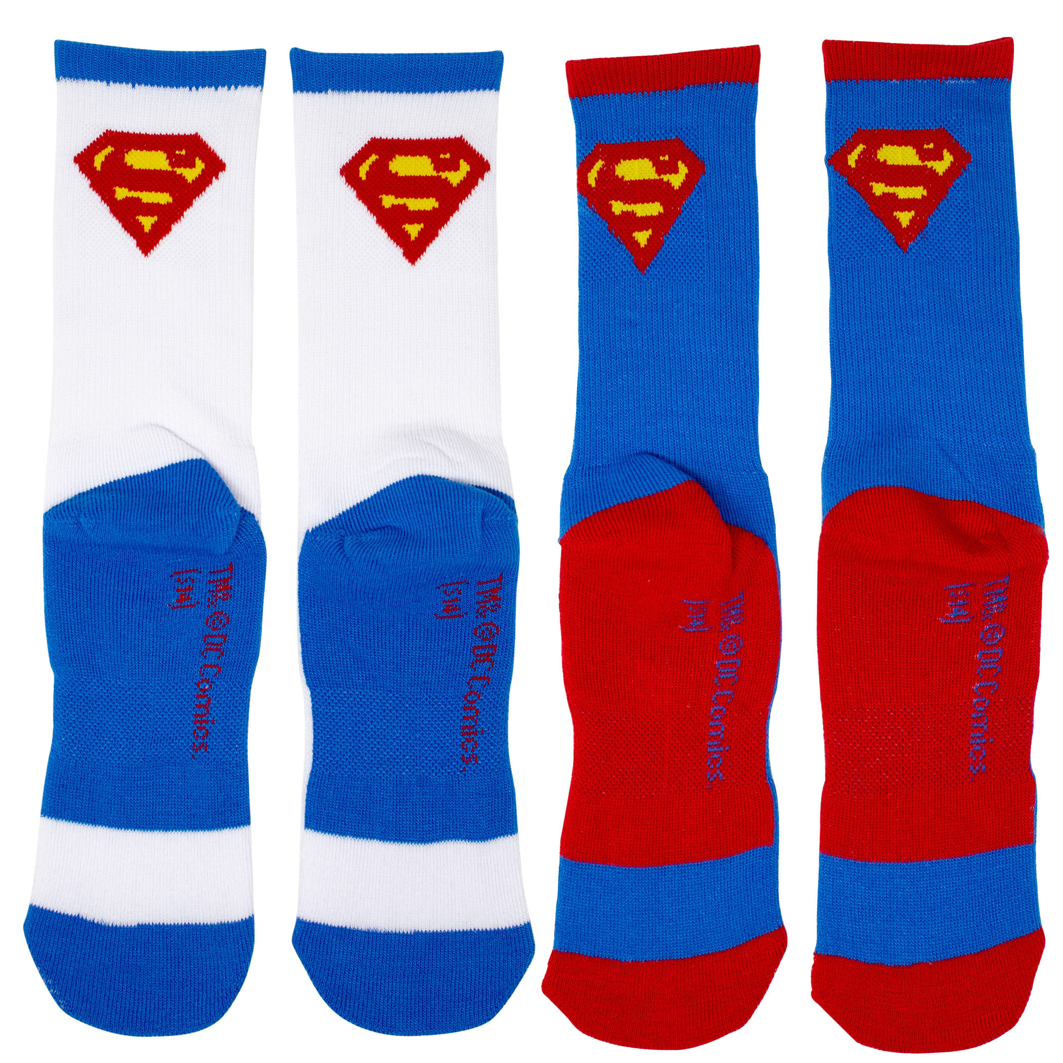 Superman 2-Pack Athletic Kids Socks