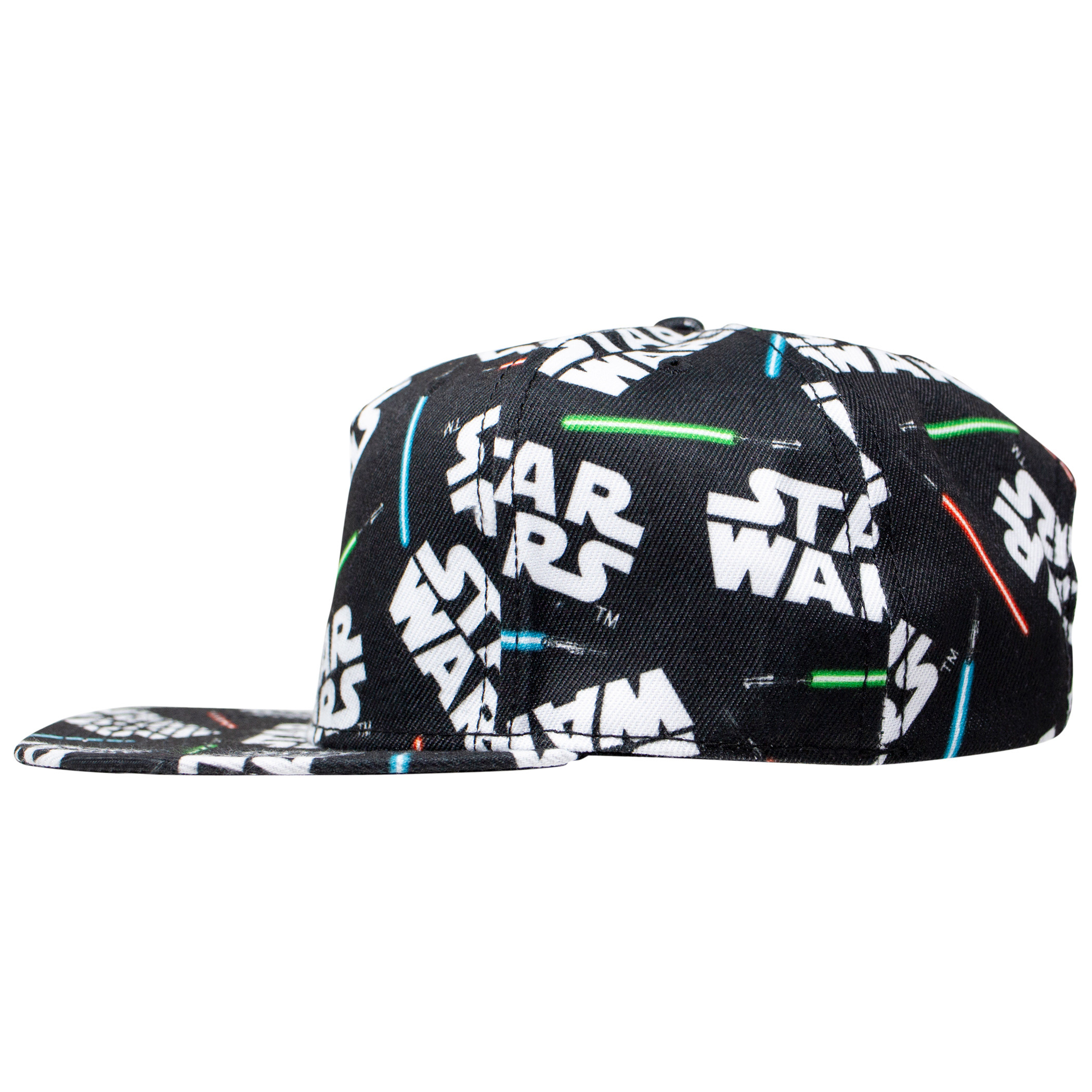 Star Wars All Over Lightsaber Print Snapback Hat
