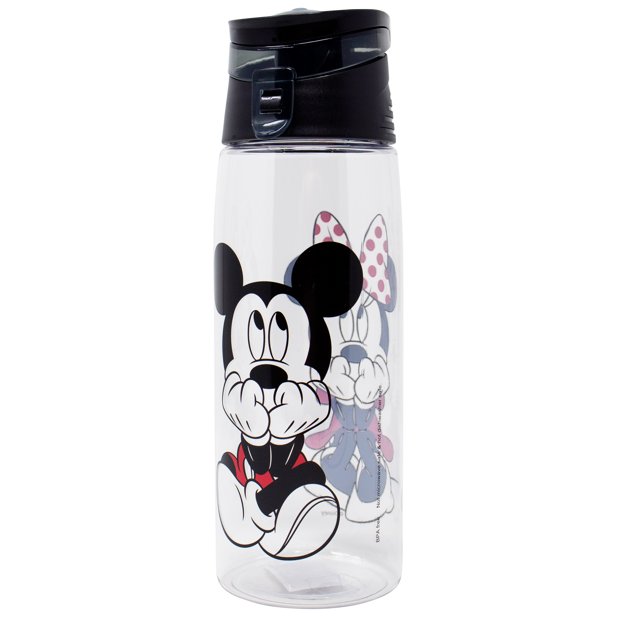Disney Mickey and Minnie Mouse Flip Top Water Bottle