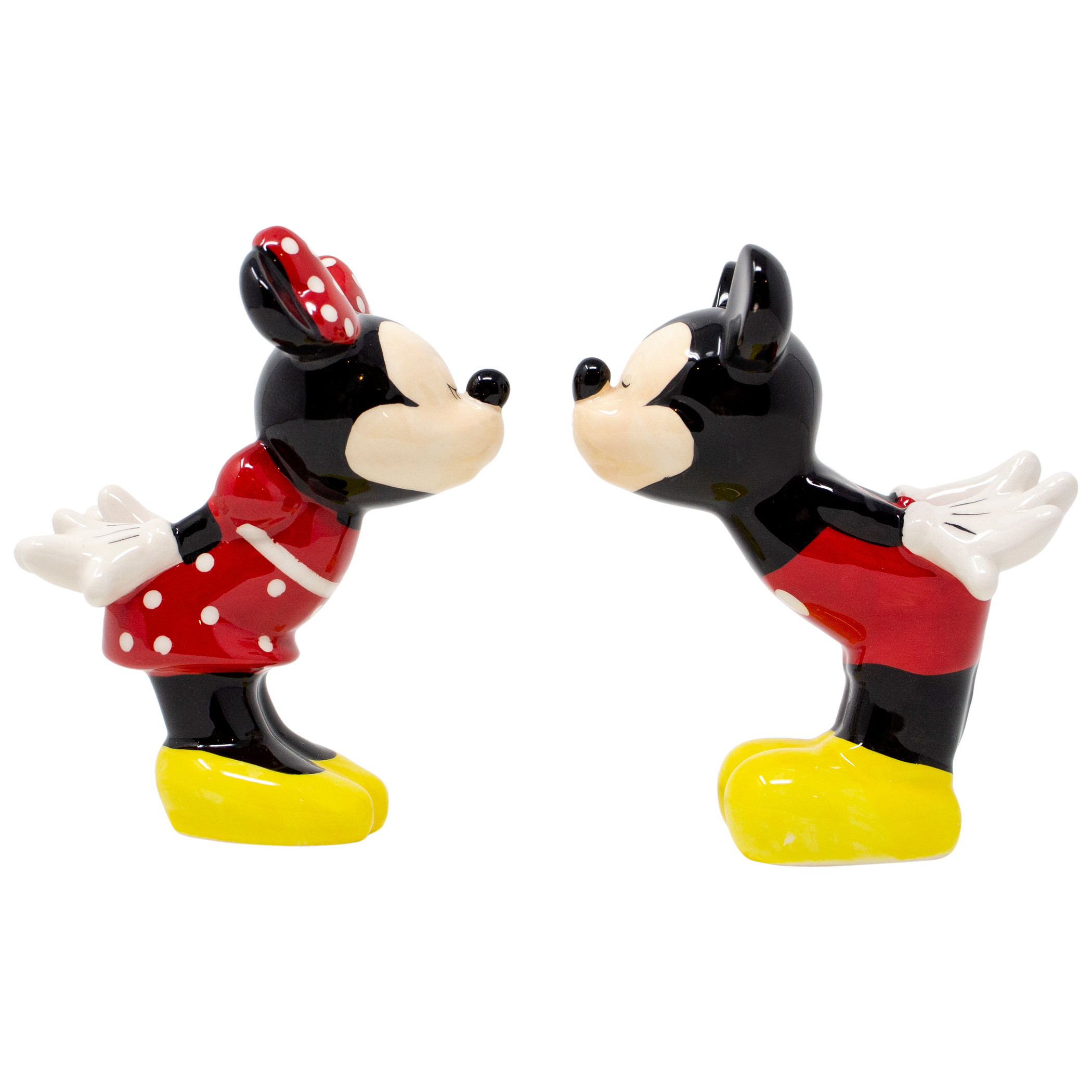 Disney Mickey and Minnie Kissing Salt and Pepper Shakers