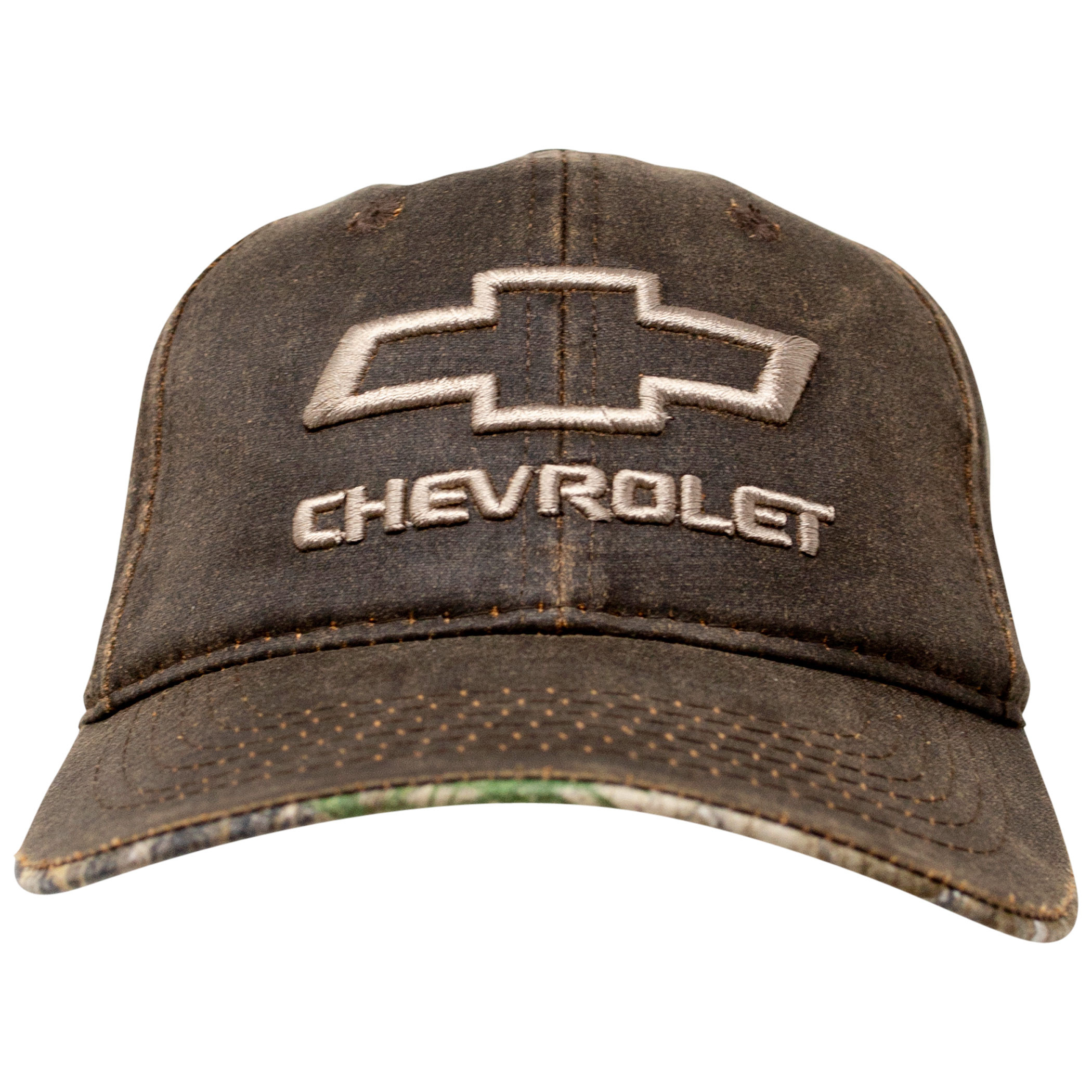 Chevrolet Logo Oil Washed Snapback Hat