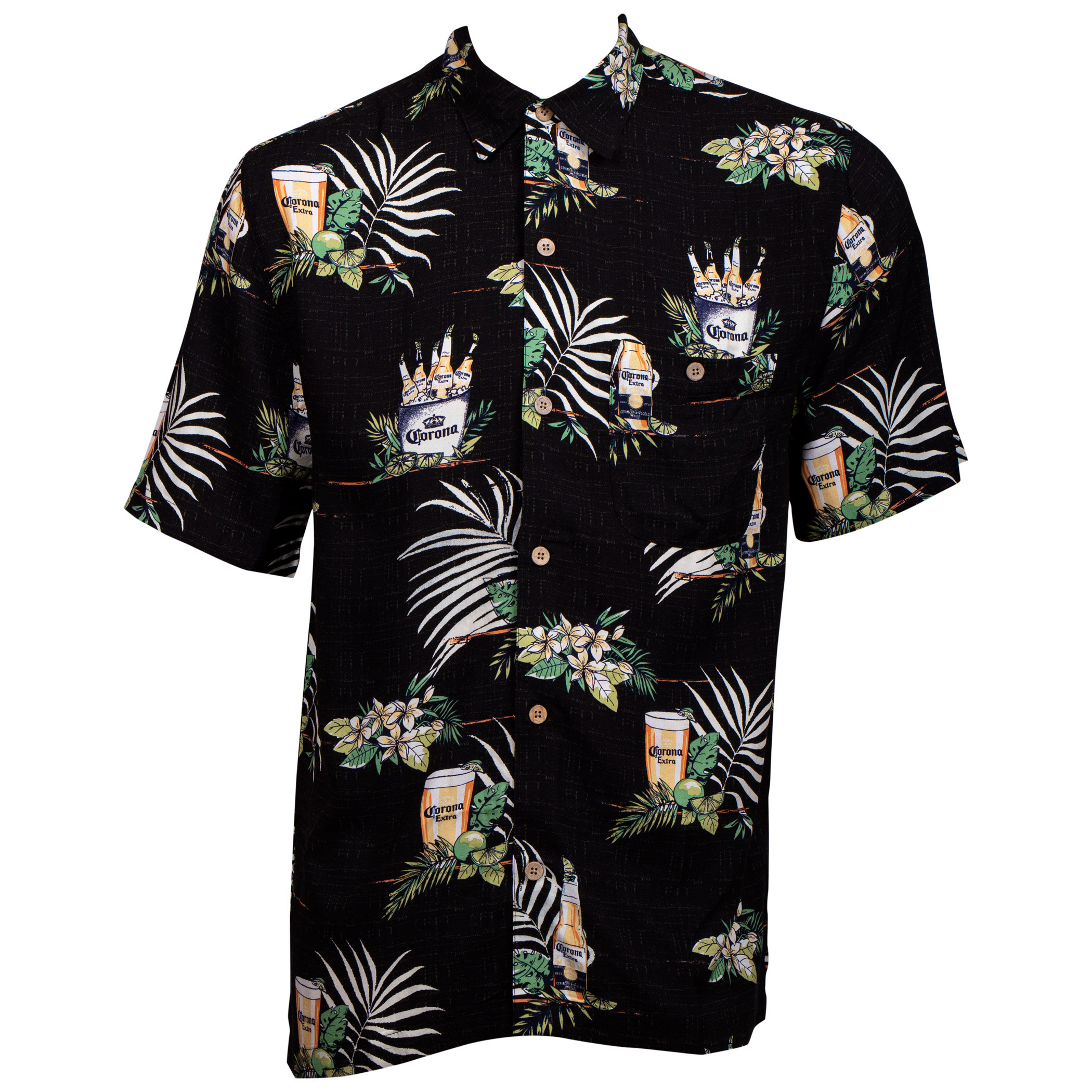 Corona Luxury Hawaiian Button Down Shirt