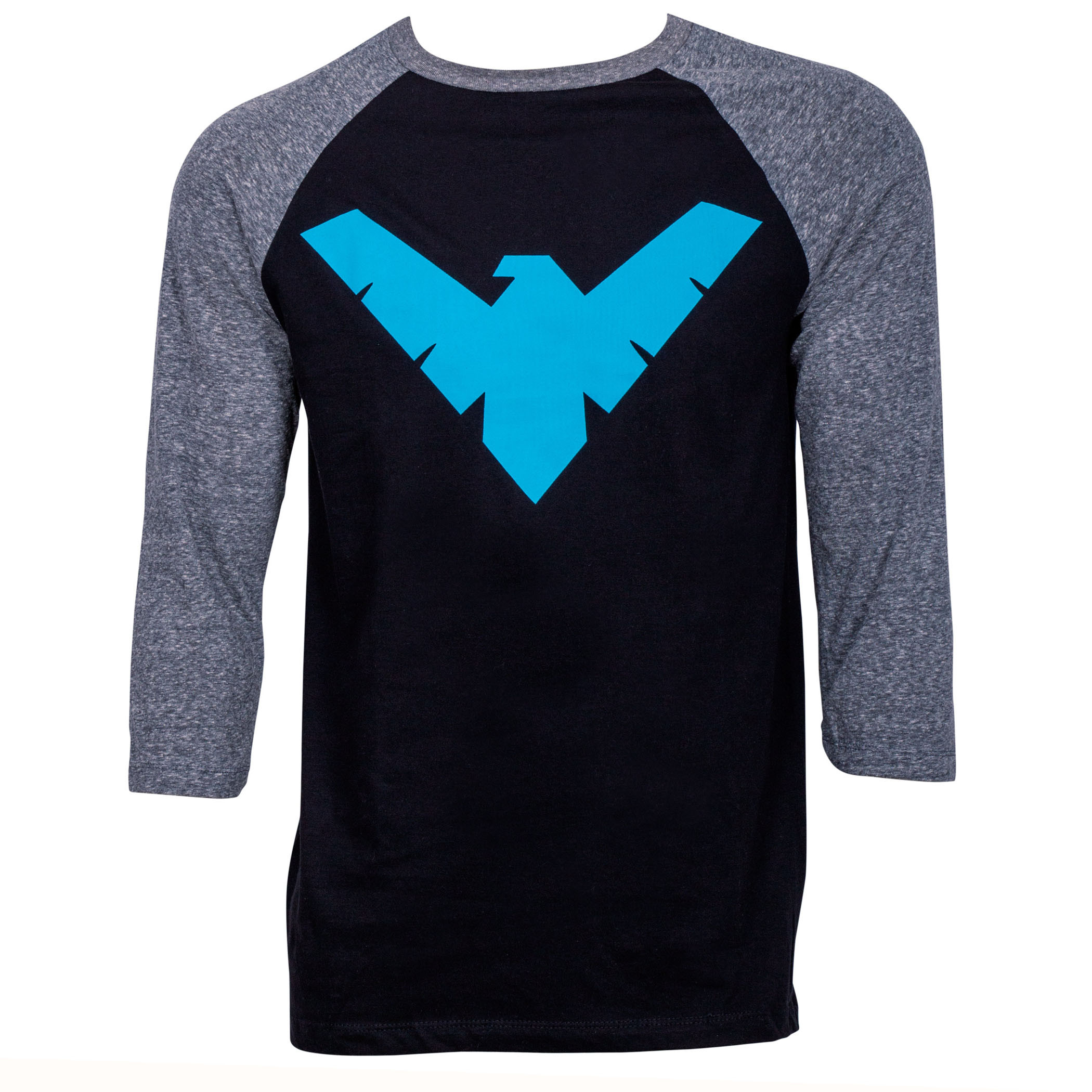 Nightwing Symbol 3/4 Sleeve Baseball T-Shirt