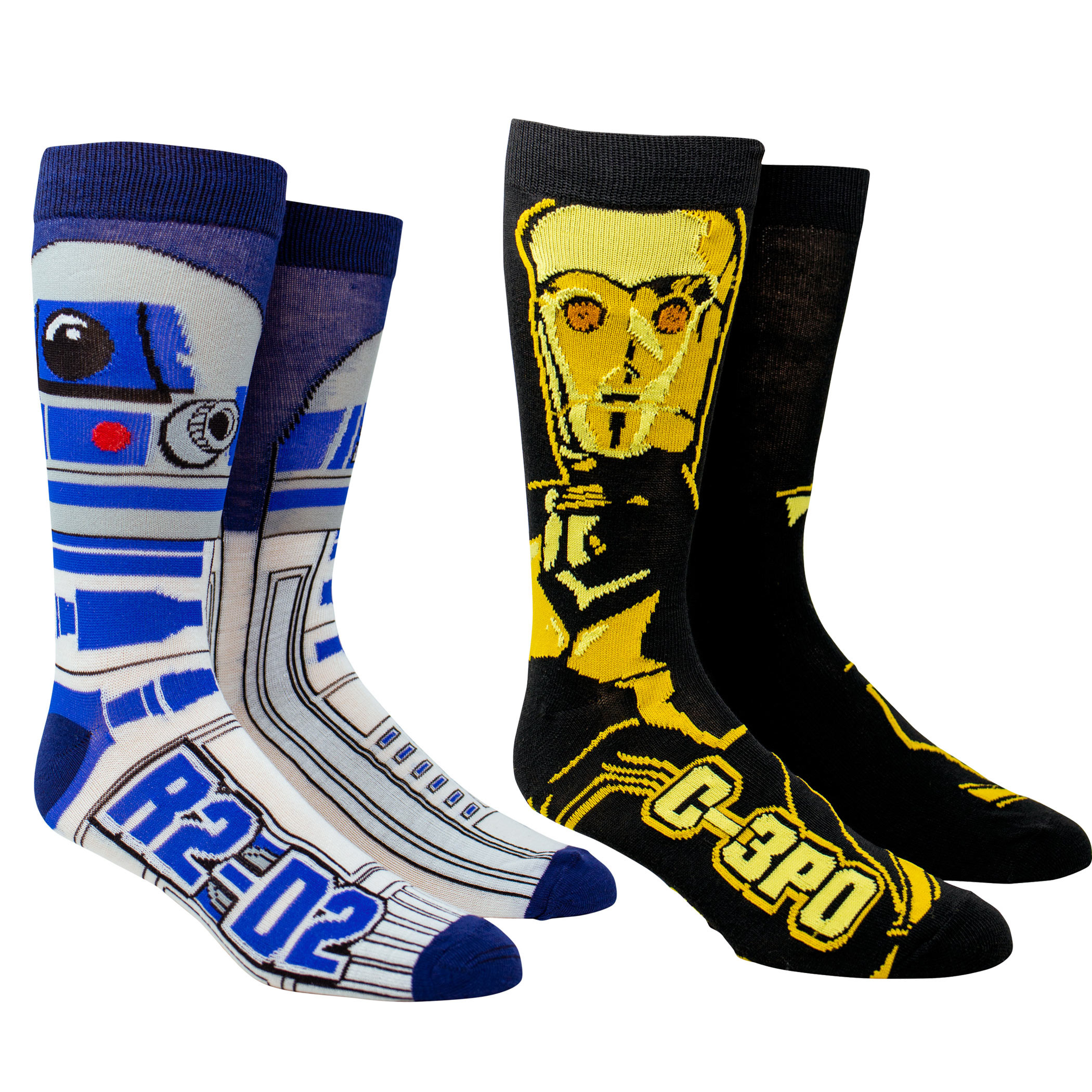 Star Wars R2-D2 and C-3PO Character Crew Socks 2-Pack