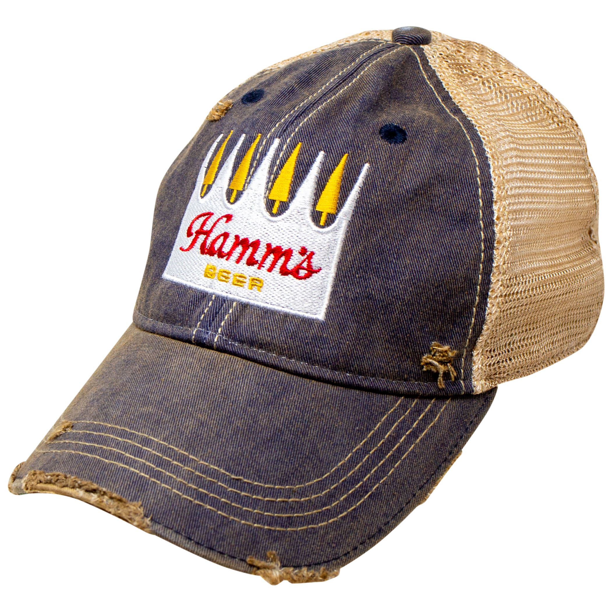 Hamm's Beer Weathered Adjustable Mesh Trucker Hat