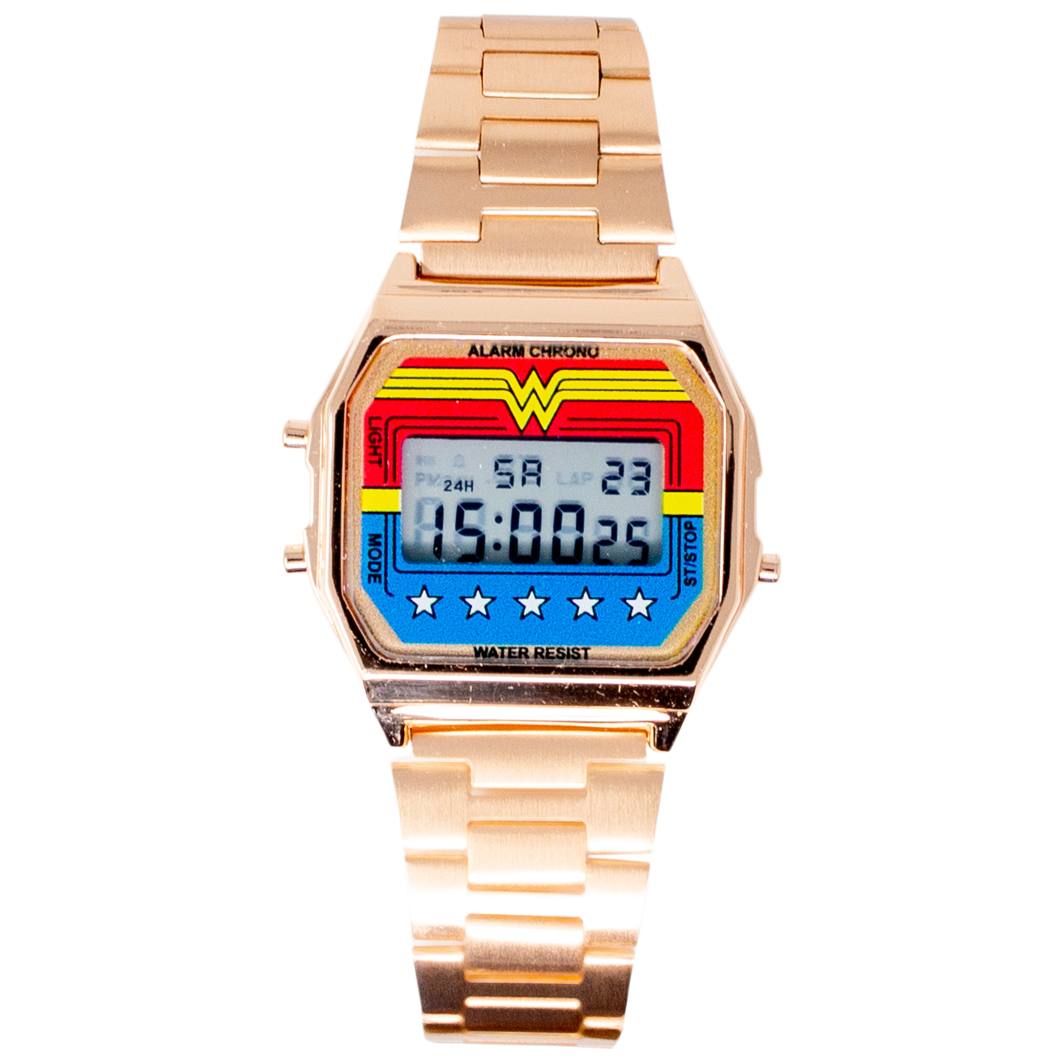 Wonder Woman Digital Watch with Gold Alloy Band