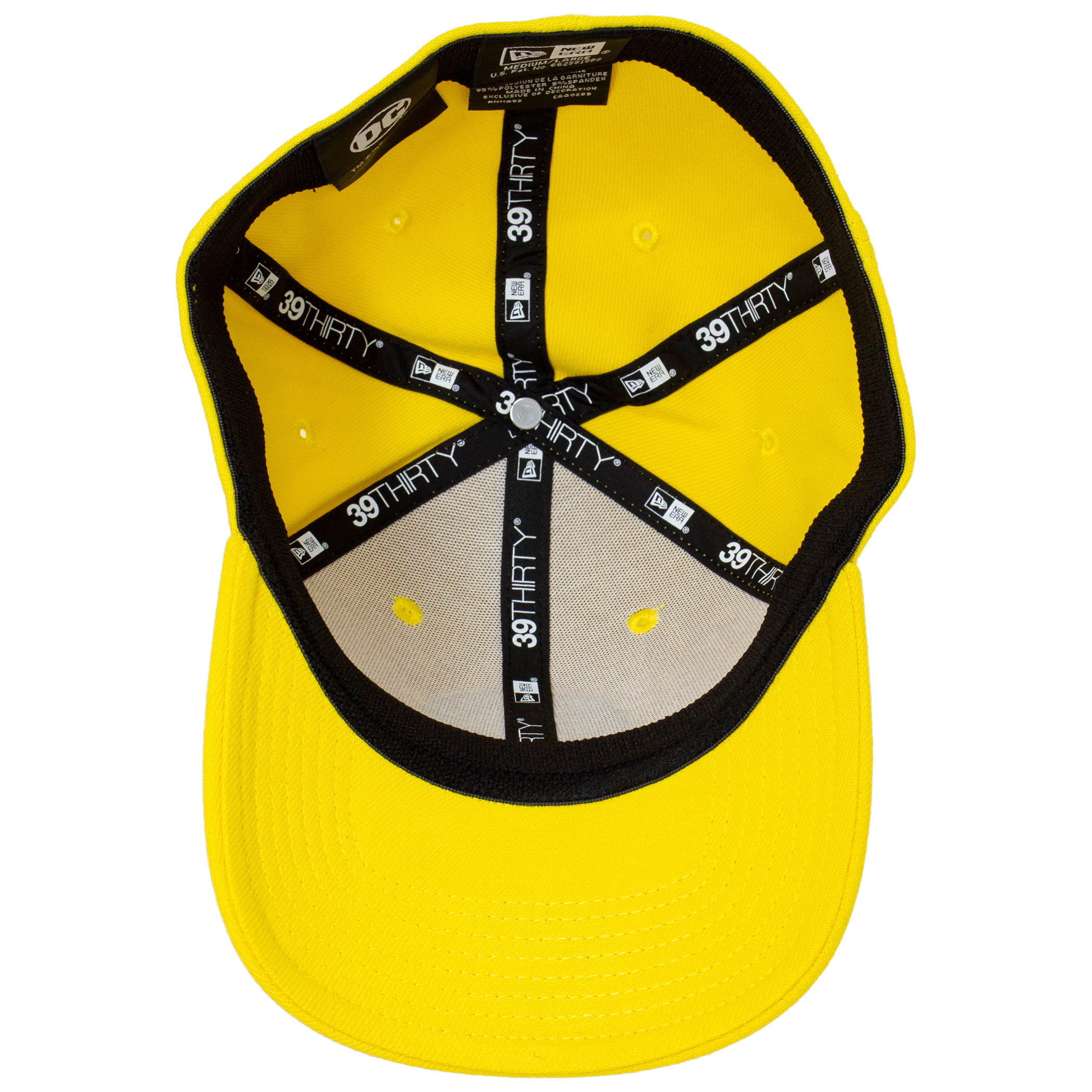 Yellow Lantern Sinestro Corp Color Block New Era 39Thirty Fitted Hat
