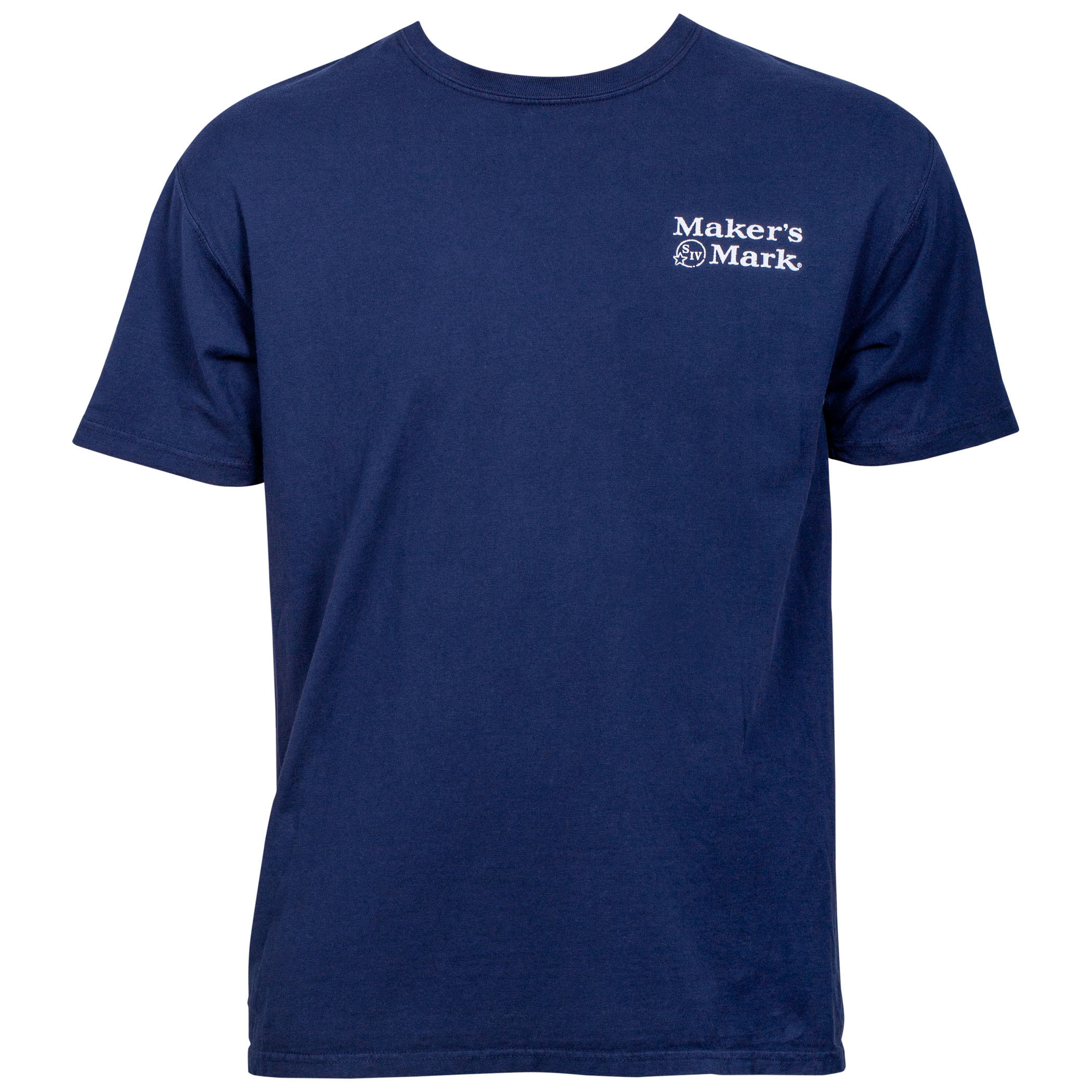 Maker's Mark Bottle Blue Print Eco Friendly Garment T-Shirt