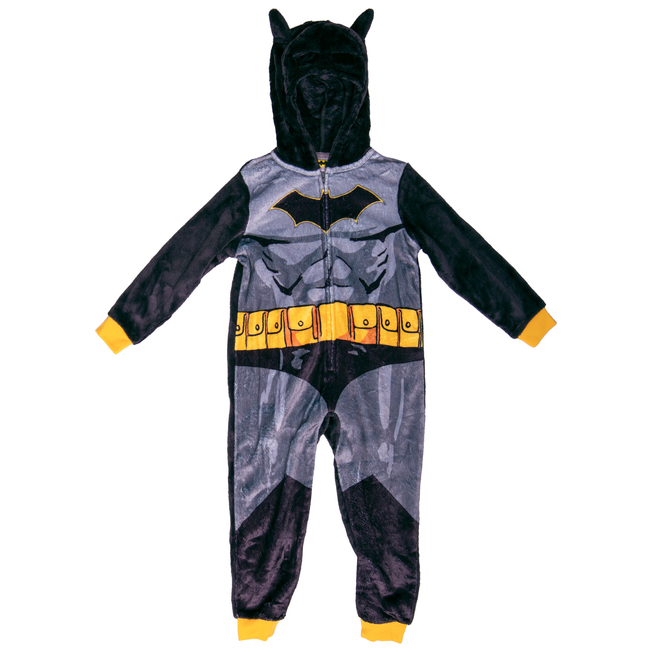 Batman Costume Kids Union Suit with Removable Velcro Cape