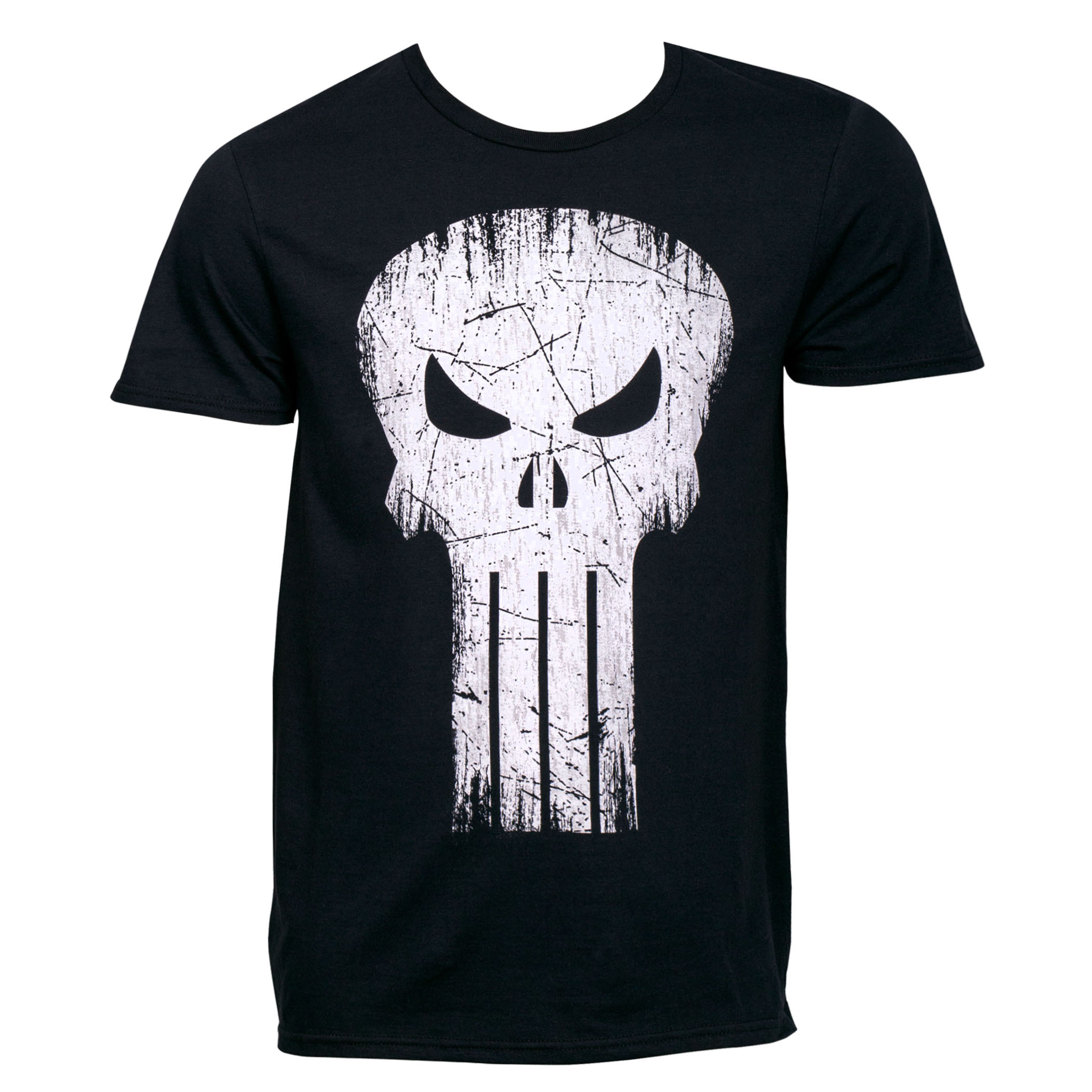 Punisher Skull Distressed Logo T-Shirt