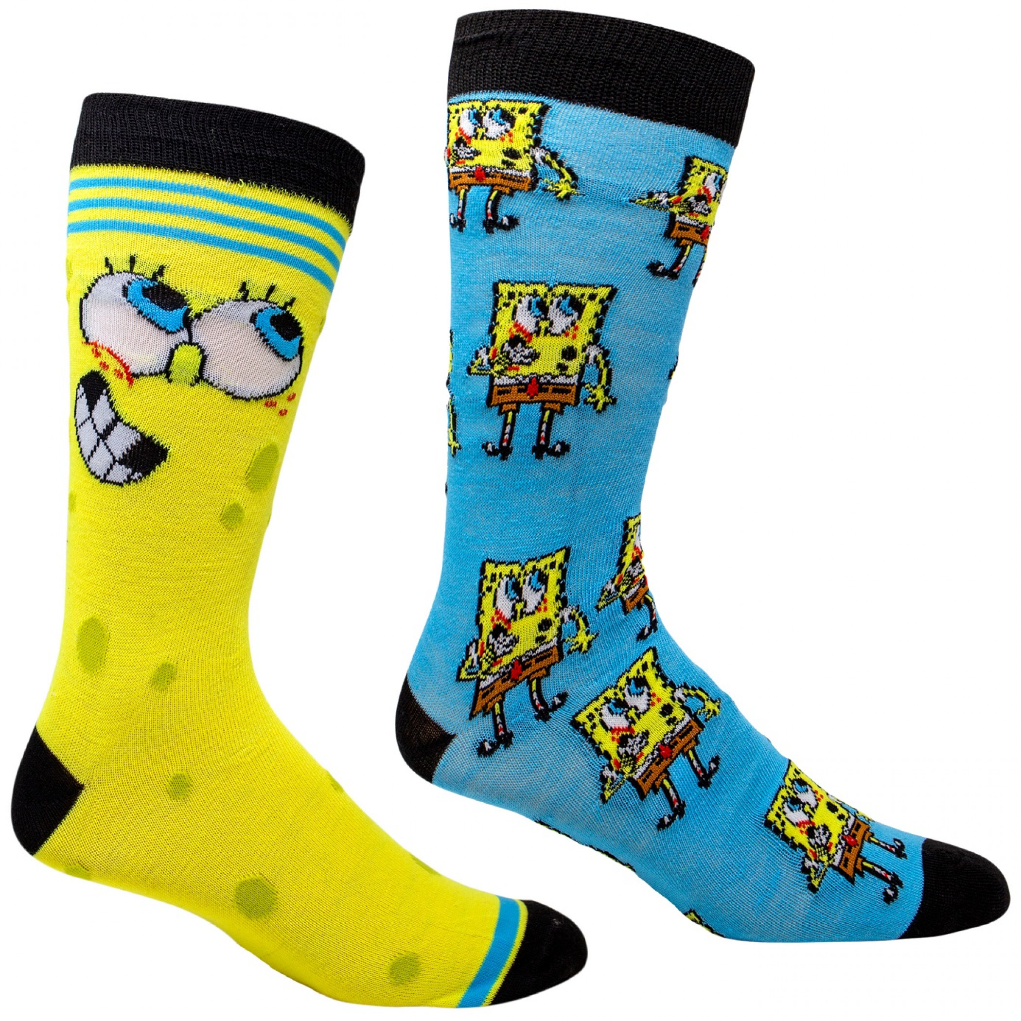 SpongeBob SquarePants and All Around 2-Pair Casual Socks