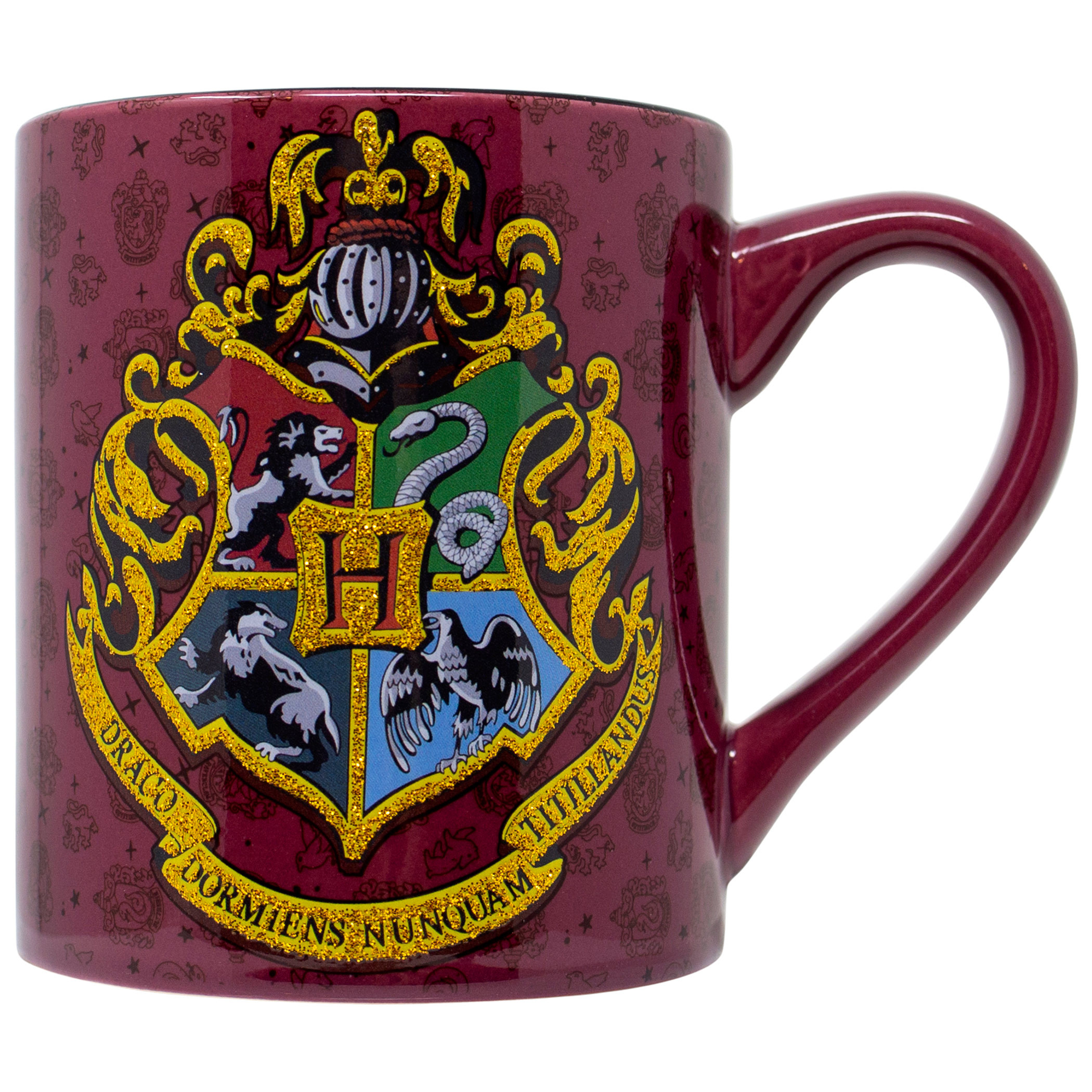 Harry Potter Crest 14oz Glitter Ceramic Mug