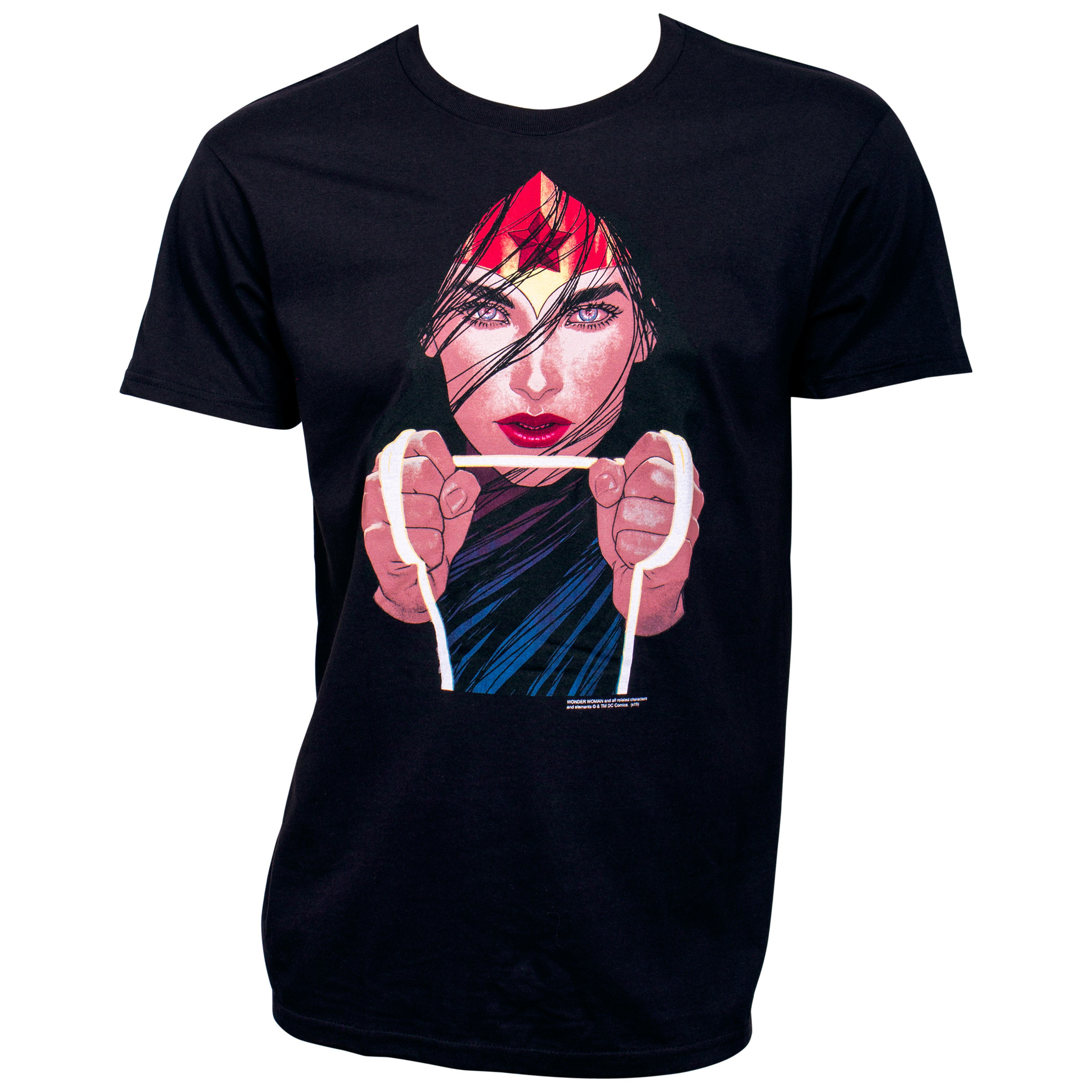 Wonder Woman Rope Trick Men's Black T-Shirt