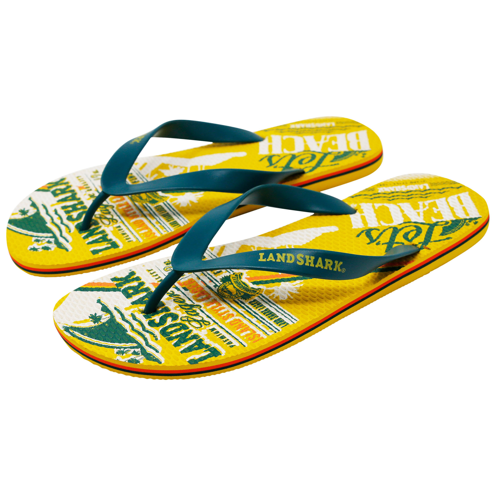LandShark Yellow Flip Flops