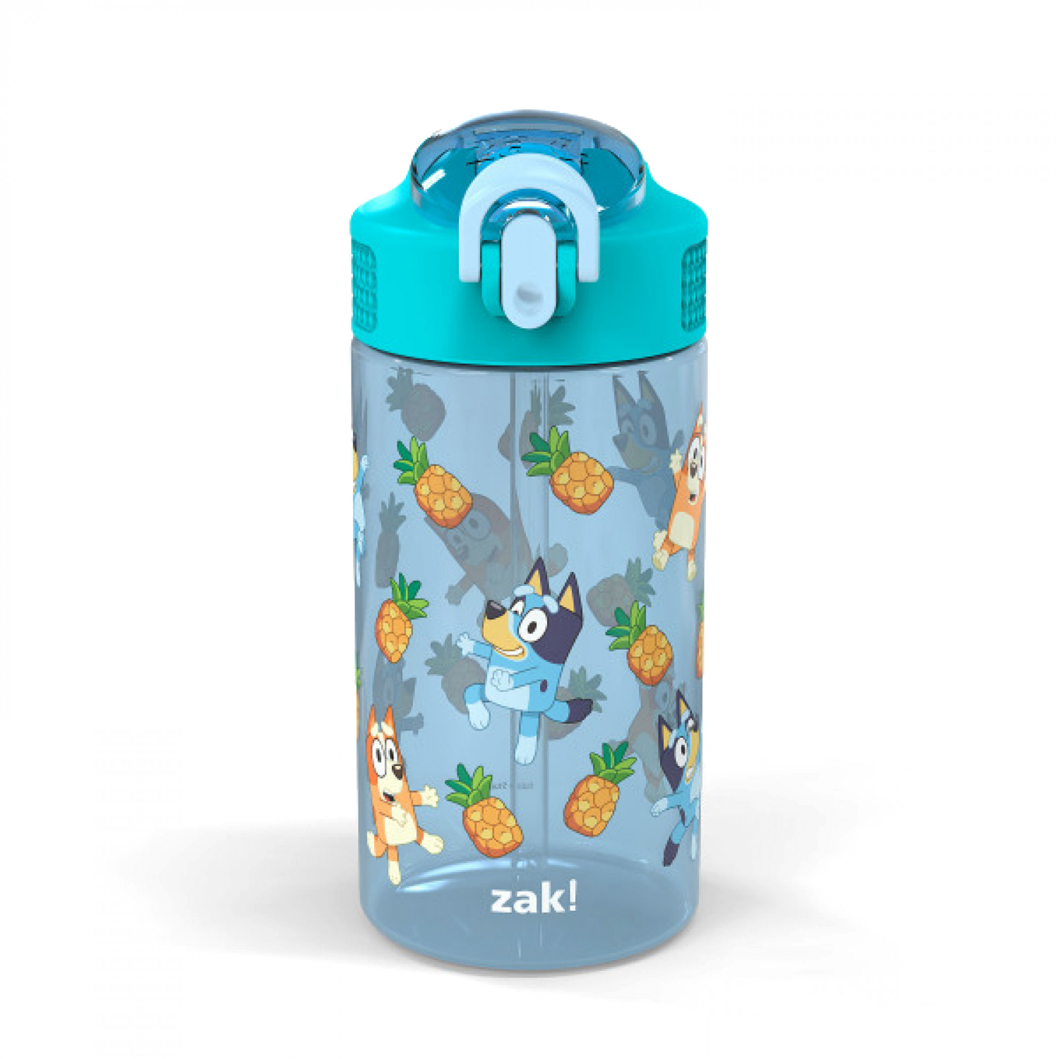 Bluey Powder Blue 16 ounce Reusable Plastic Water Bottle