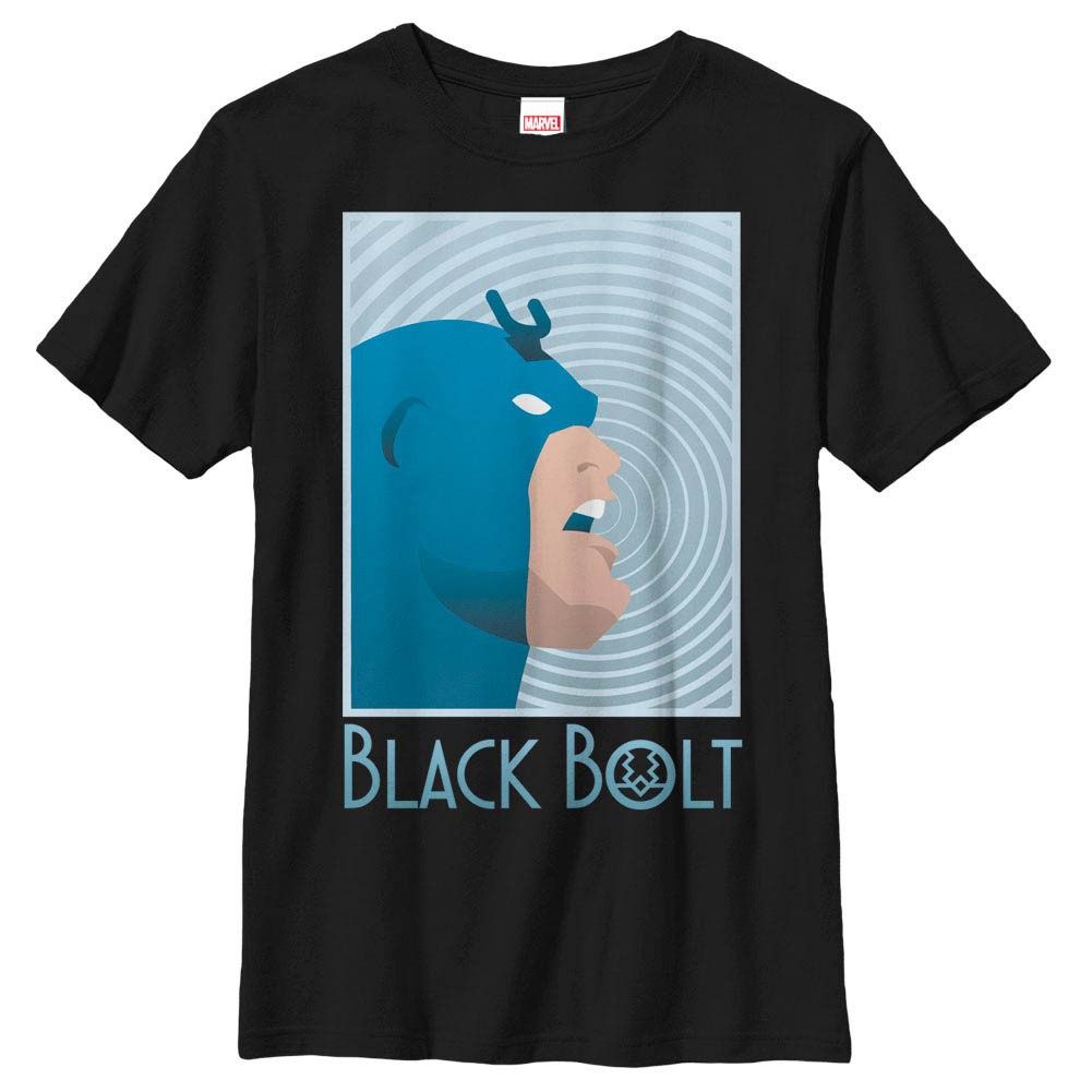 Marvel Teams Deco Bolt Black Youth T-Shirt