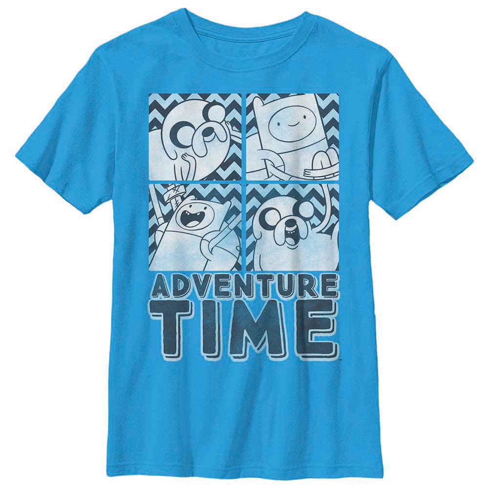 Adventure Time Finn and Jake Box Blue Youth T-Shirt