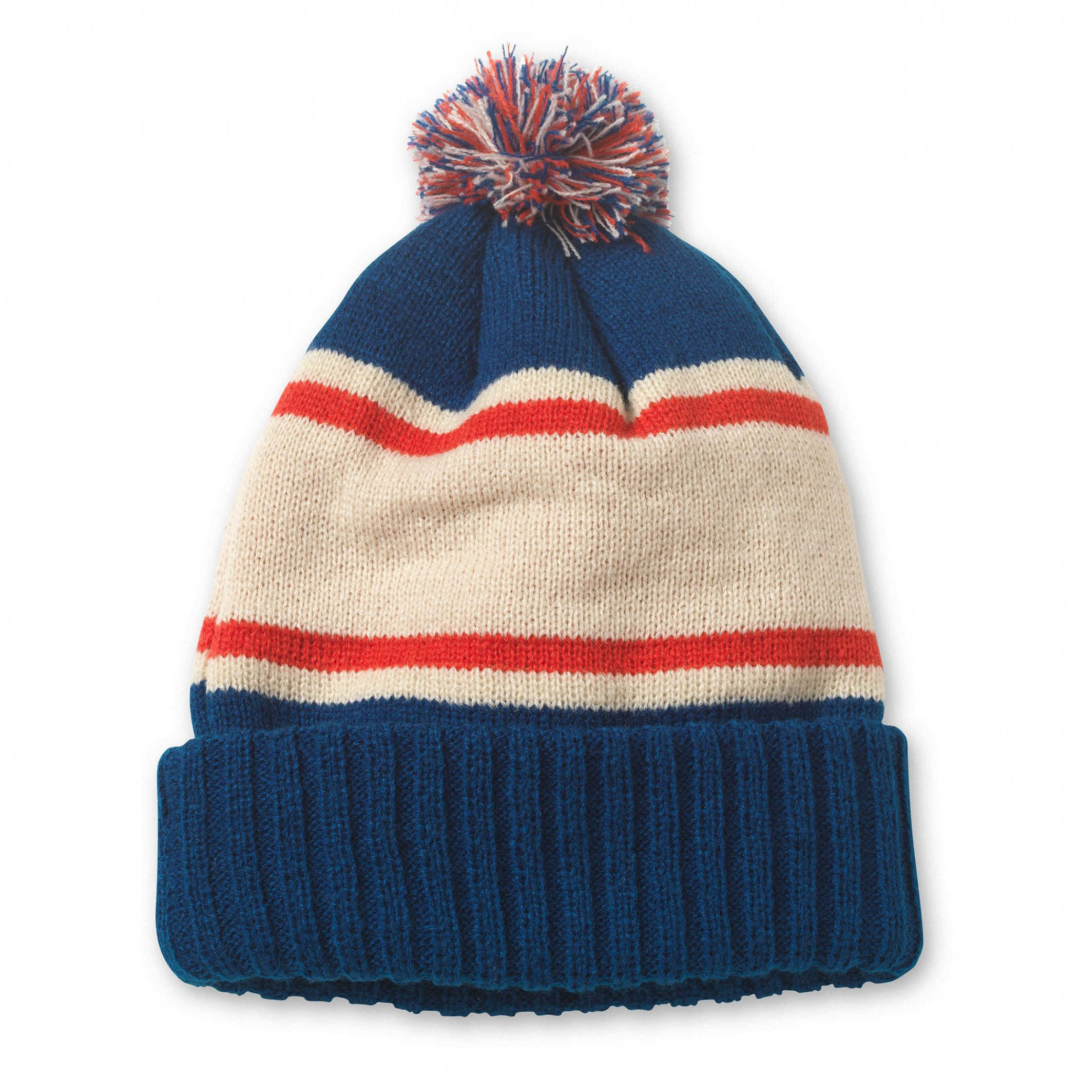 Pabst Blue Ribbon Beer Original Cuffed Knit Beanie with Pom