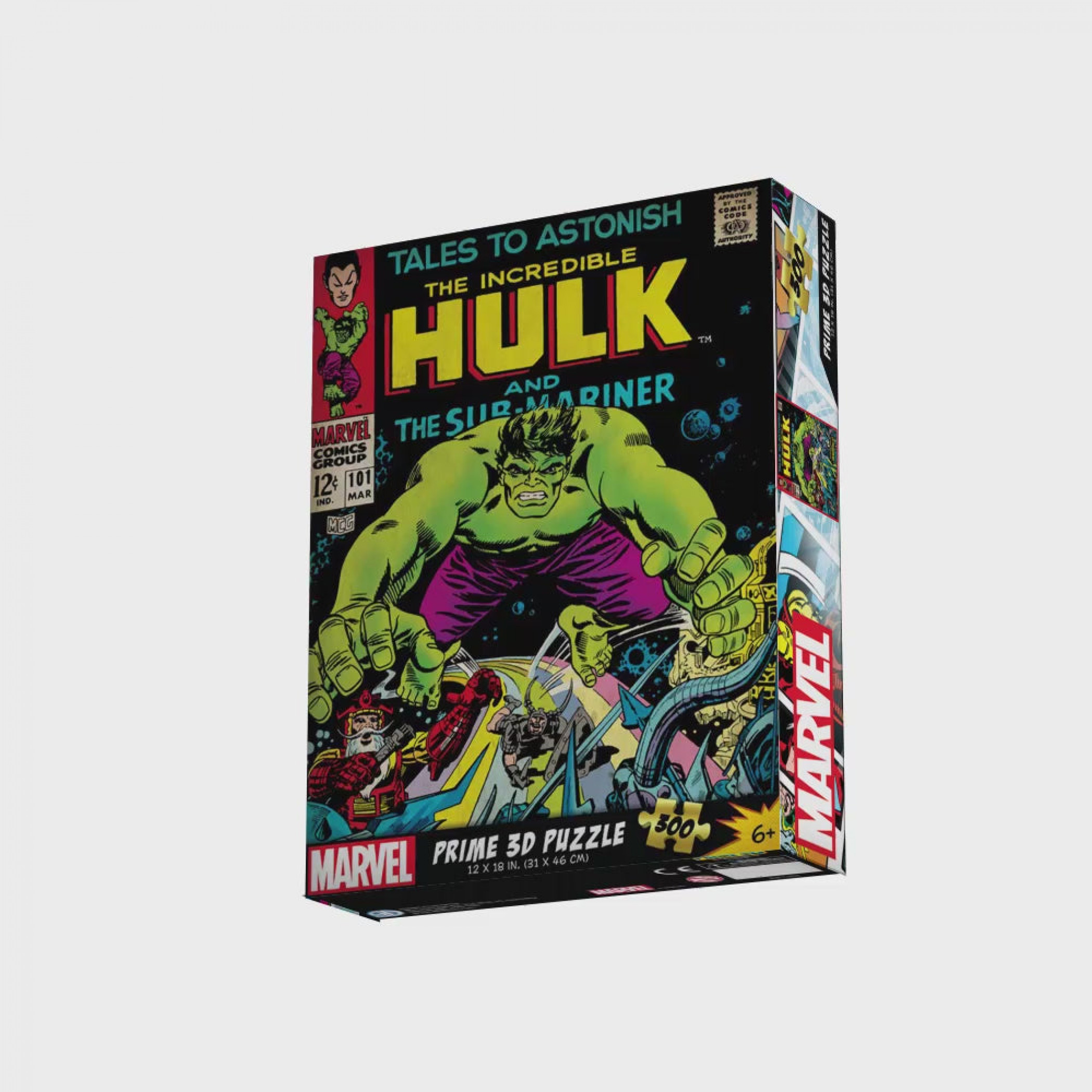 The Incredible Hulk #101 3D Lenticular 300pc Jigsaw Puzzle