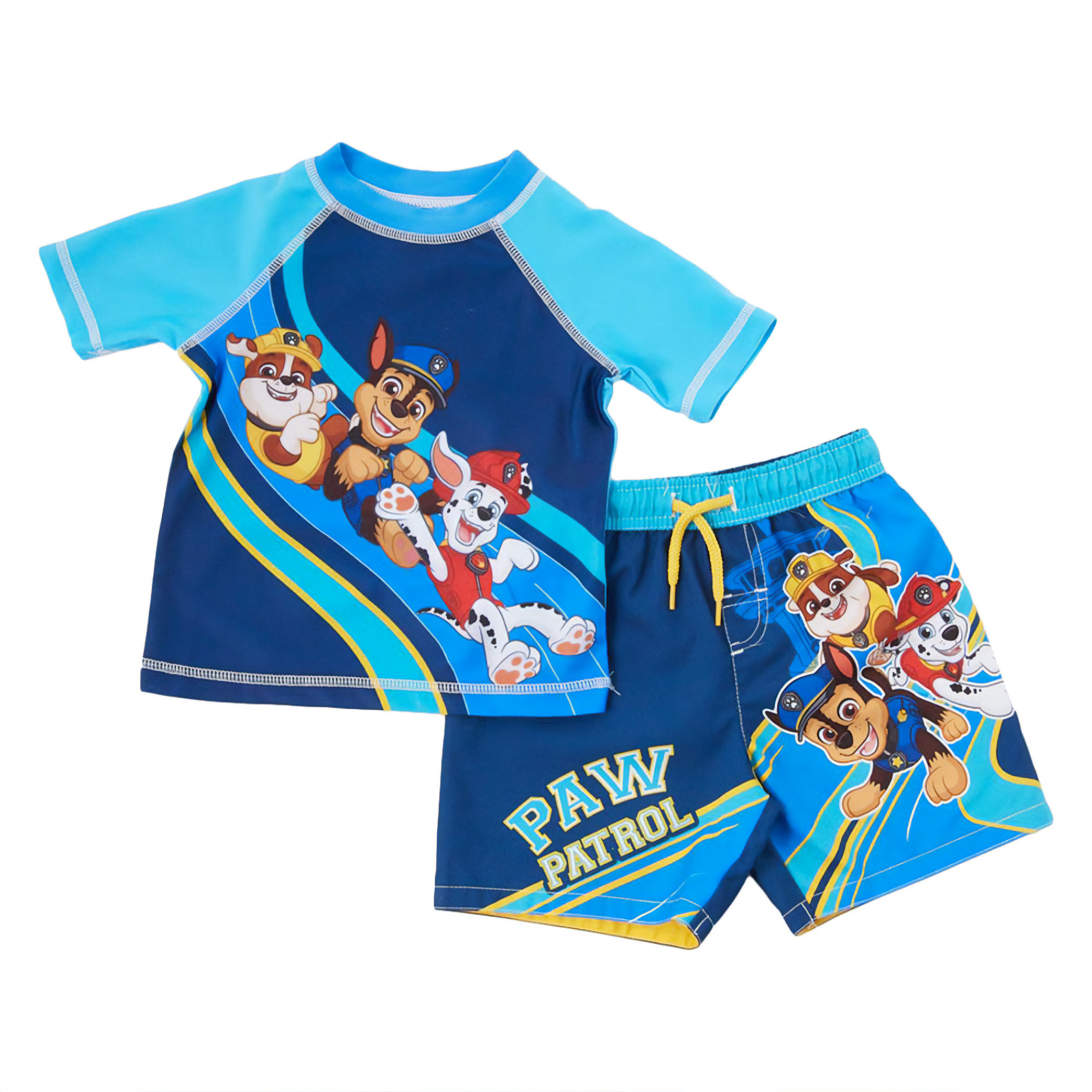 Paw Patrol Characters Toddler Swim Shorts & Rashguard Set