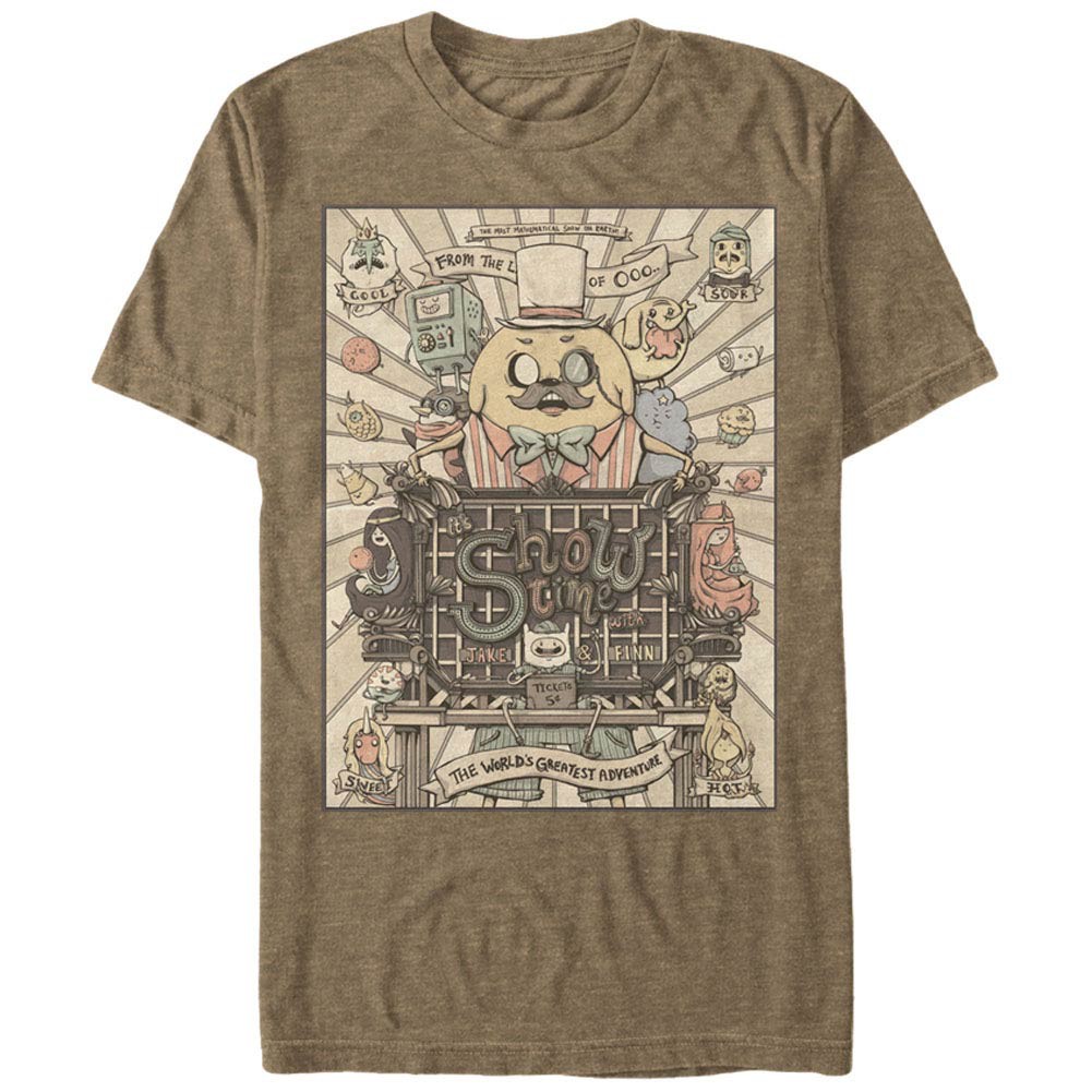 Adventure Time Show Time Brown T-Shirt