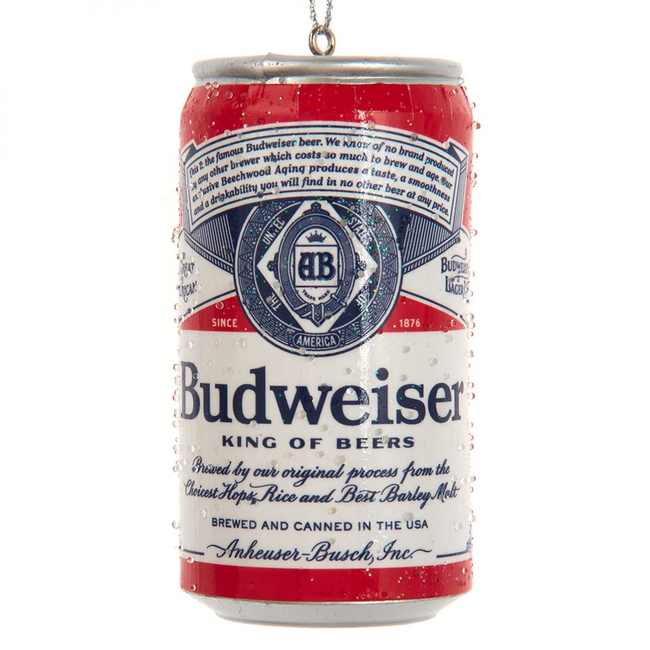 Budweiser King of Beers Blow Molds Can Ornament