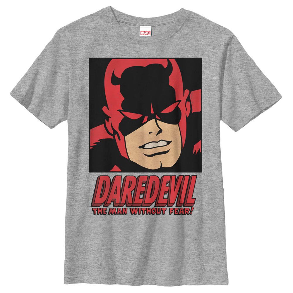 Daredevil Man Without Fear Gray Youth T-Shirt