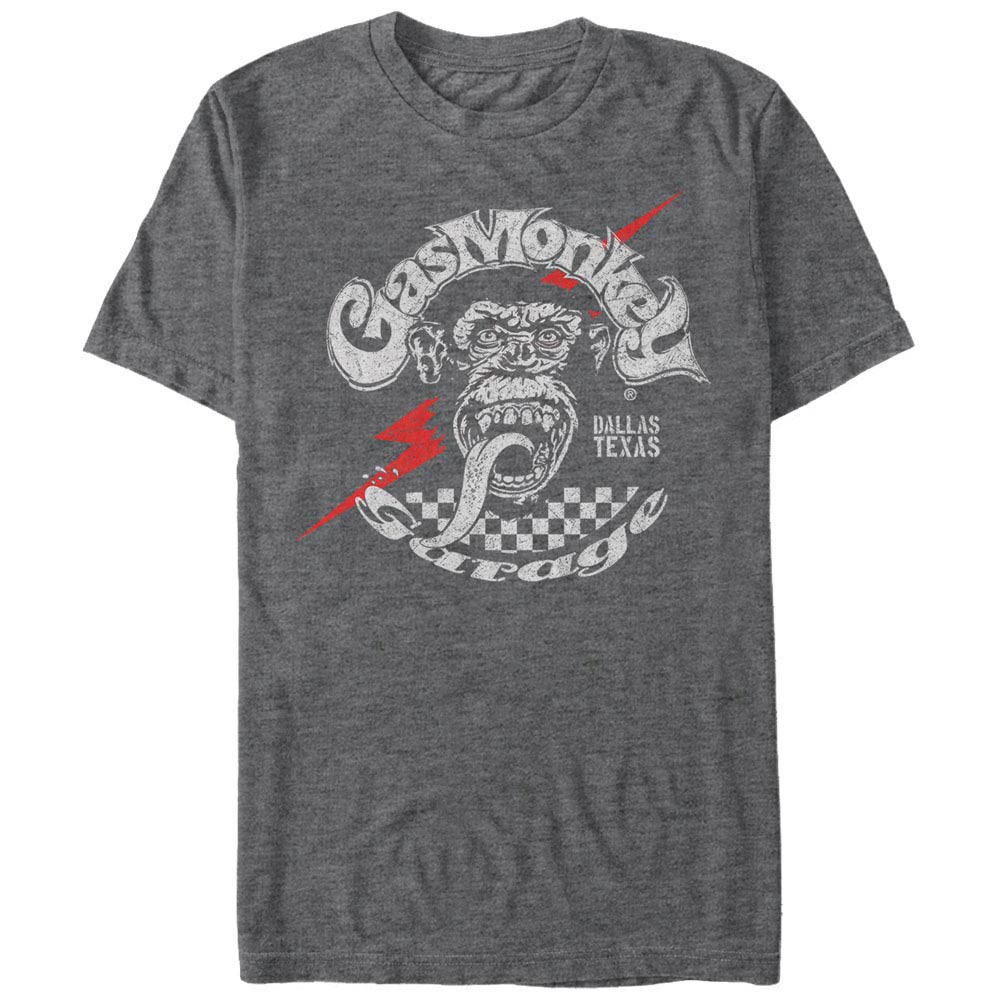 Gas Monkey Garage Texas Bolt Gray T-Shirt