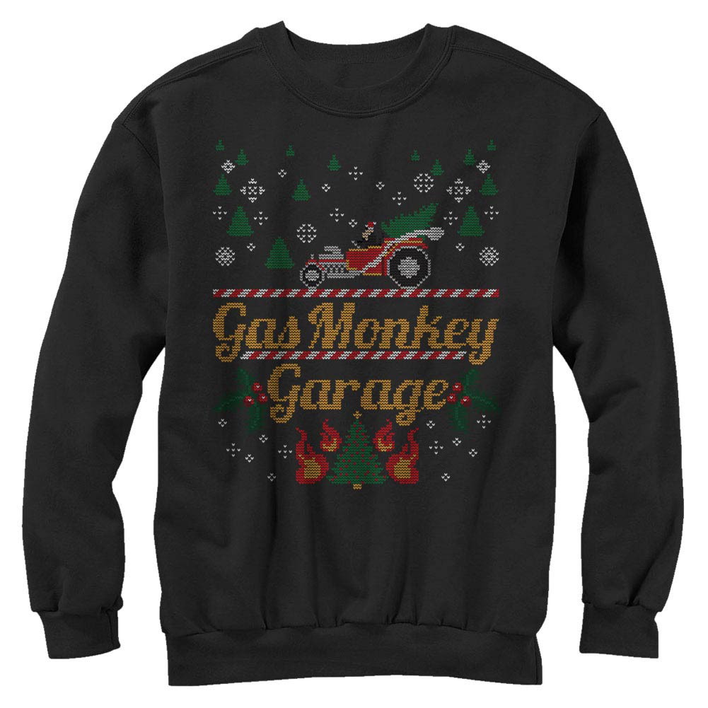 Gas Monkey Garage Monkey Sweater Black Long Sleeve T-Shirt