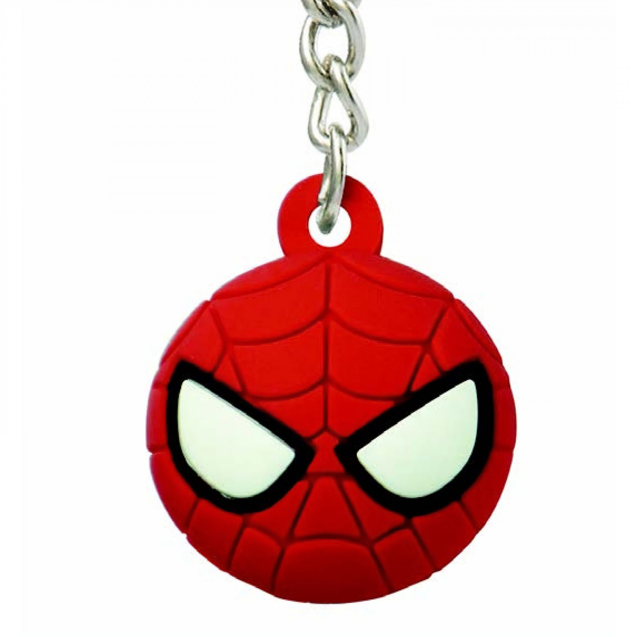 Spider-Man Mask 3D Foam Ball Keychain