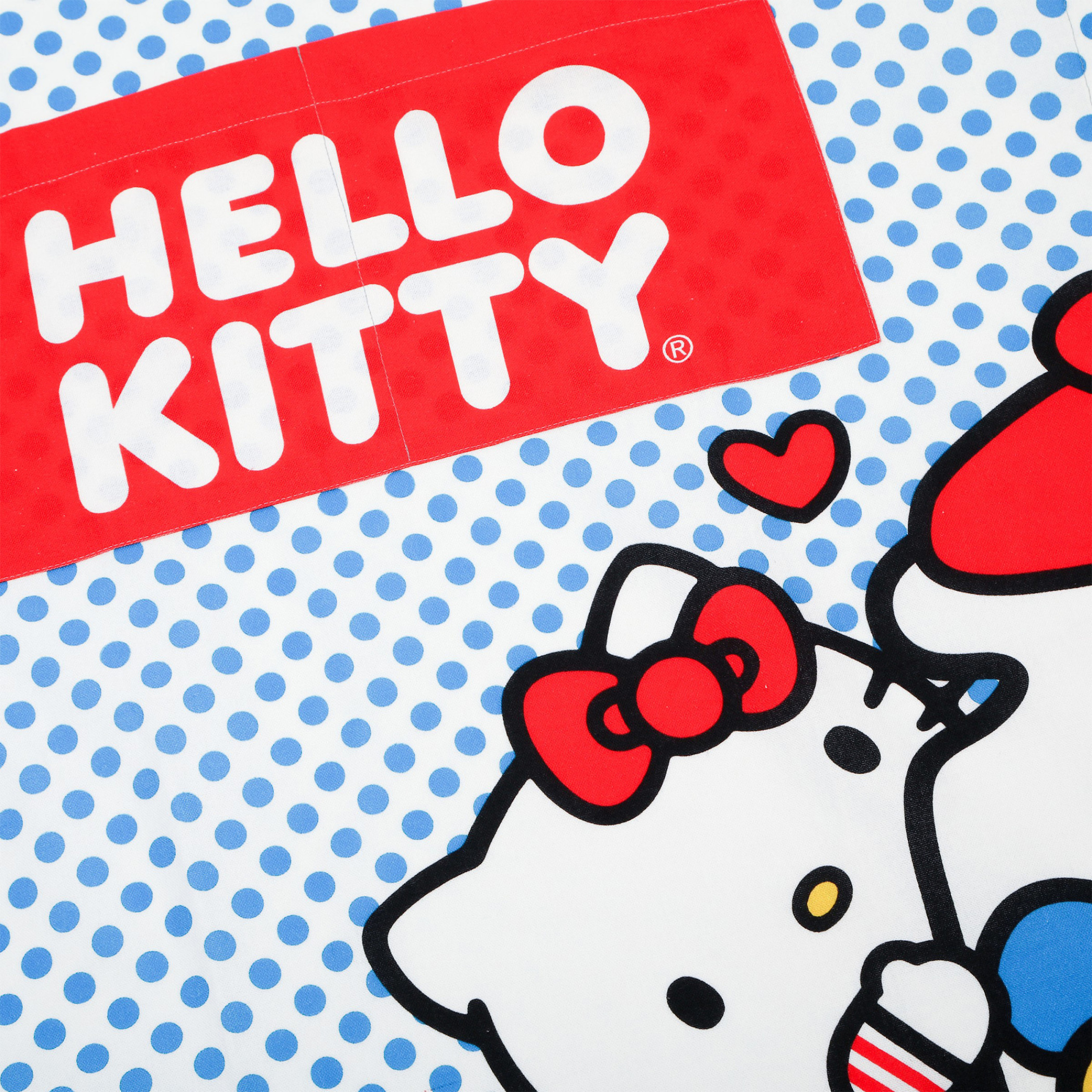Hello Kitty Sanrio Blue Dotted Apron