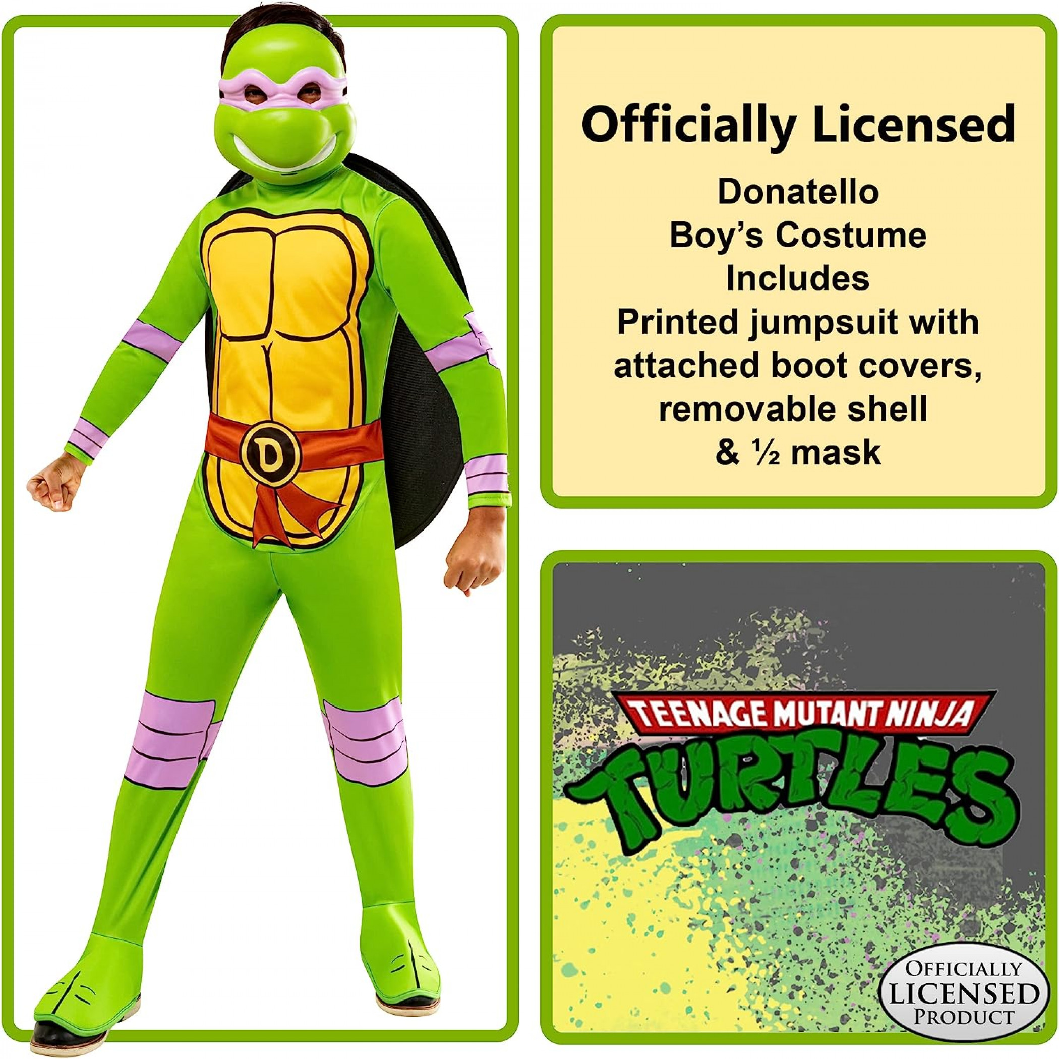 Teenage Mutant Ninja Turtles Donatello Kids Costume