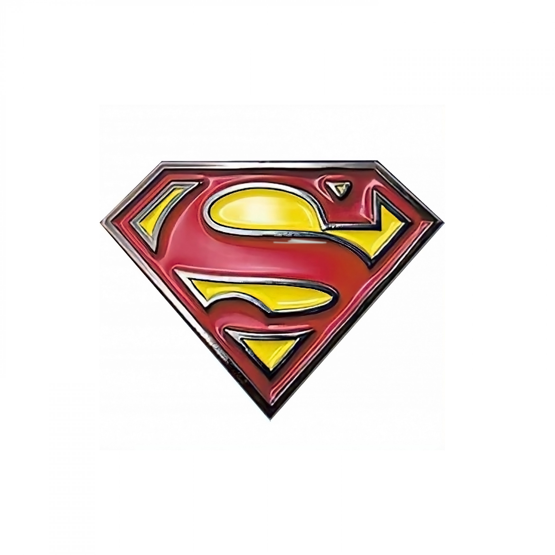 Superman Embossed Logo Enamel Pin