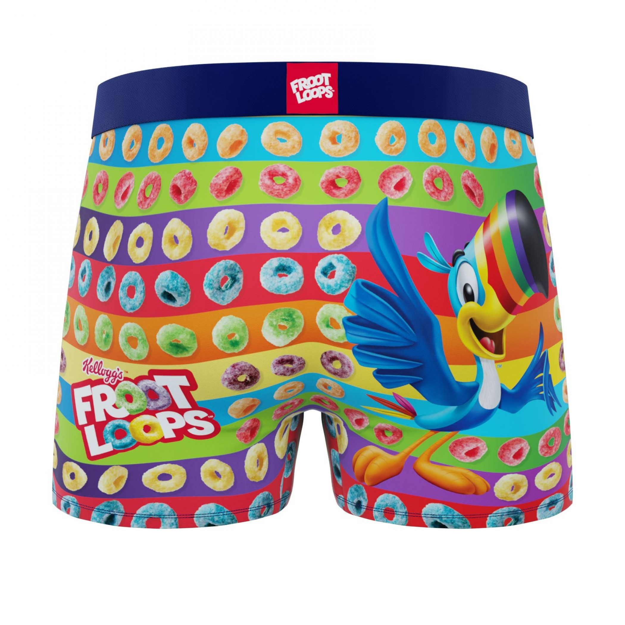 Froot Loops Colorful Toucan Sam Men's Crazy Boxer Briefs Shorts