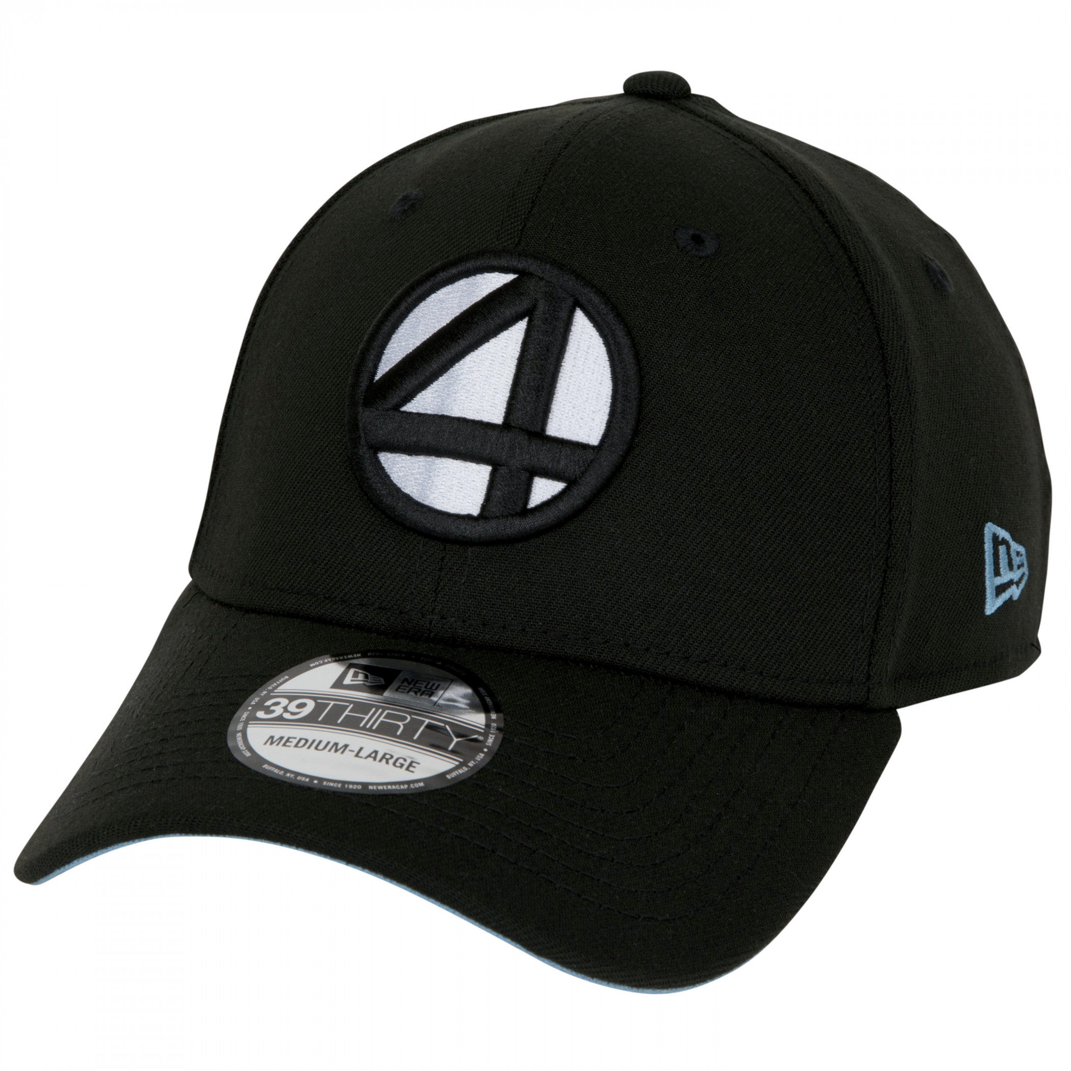 Fantastic 4 Logo Black and Blue Panels New Era 59Fifty Fitted Hat