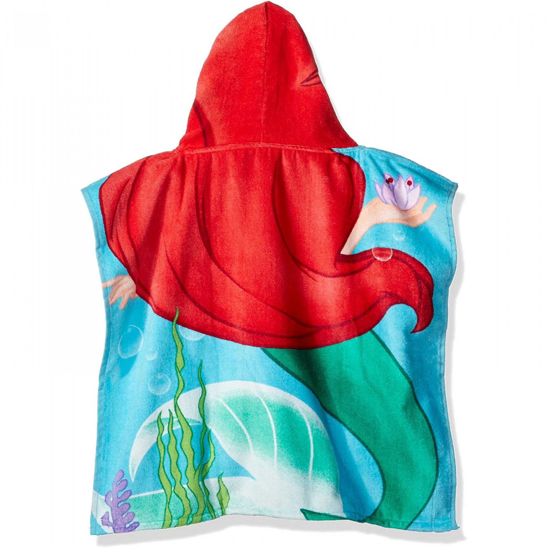 Disney Princess Little Mermaid Ariel Youth Hooded Poncho Towel