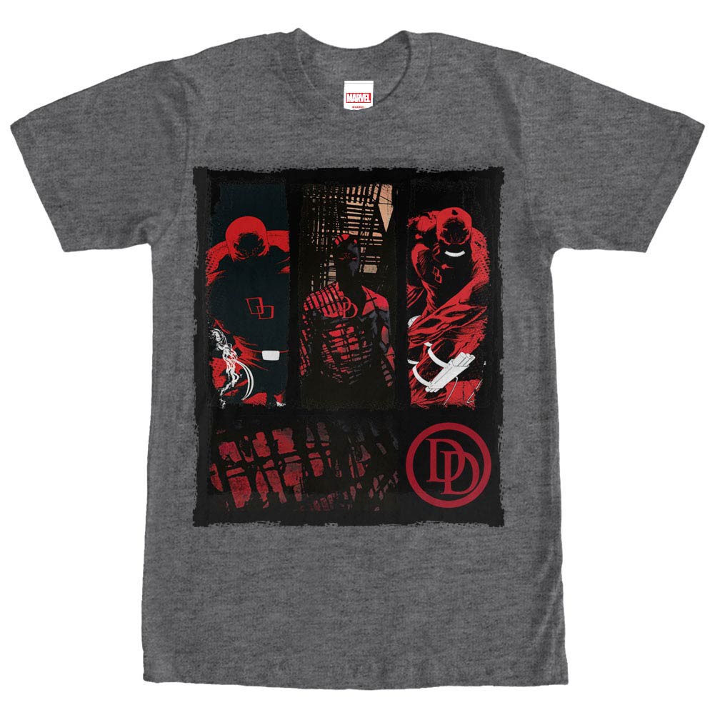 Daredevil Collage Gray Mens T-Shirt