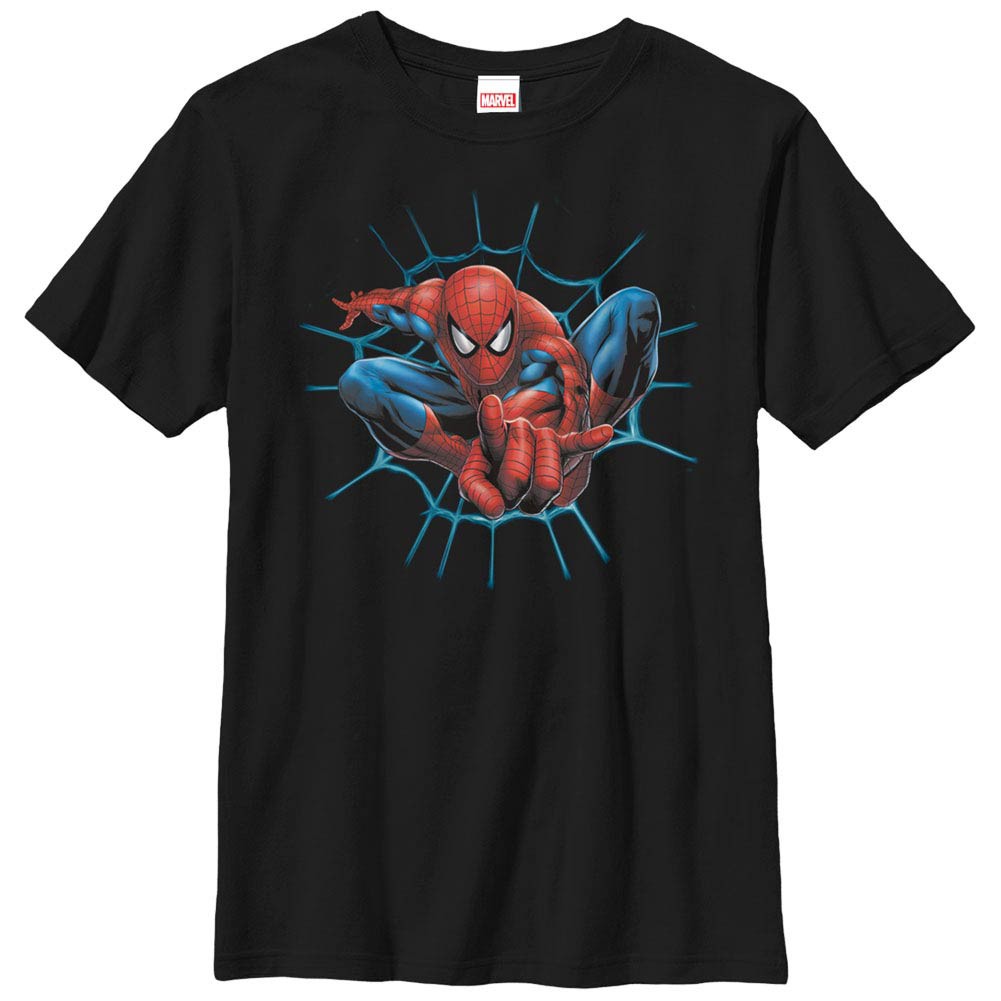 Spider-Man Web Slinger Youth Black T-Shirt