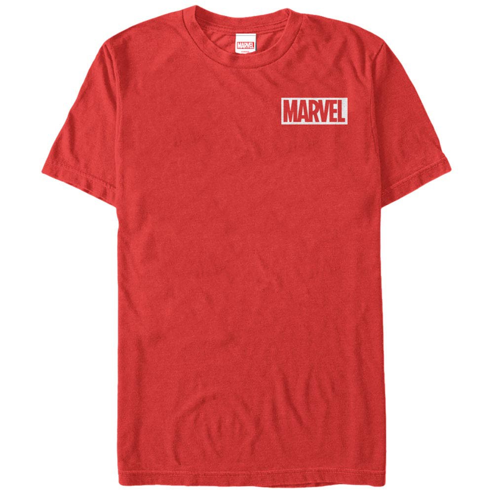 Marvel Teams Pocket Logo Red Mens T-Shirt