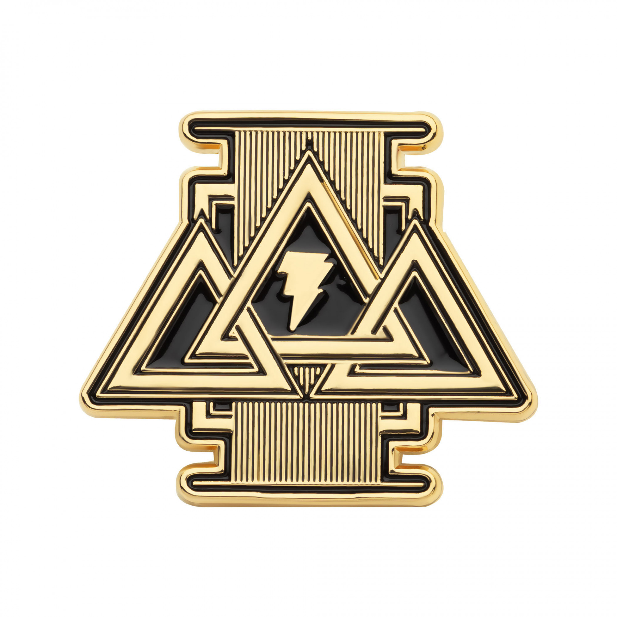 Black Adam Triple Triangle Logo Pin