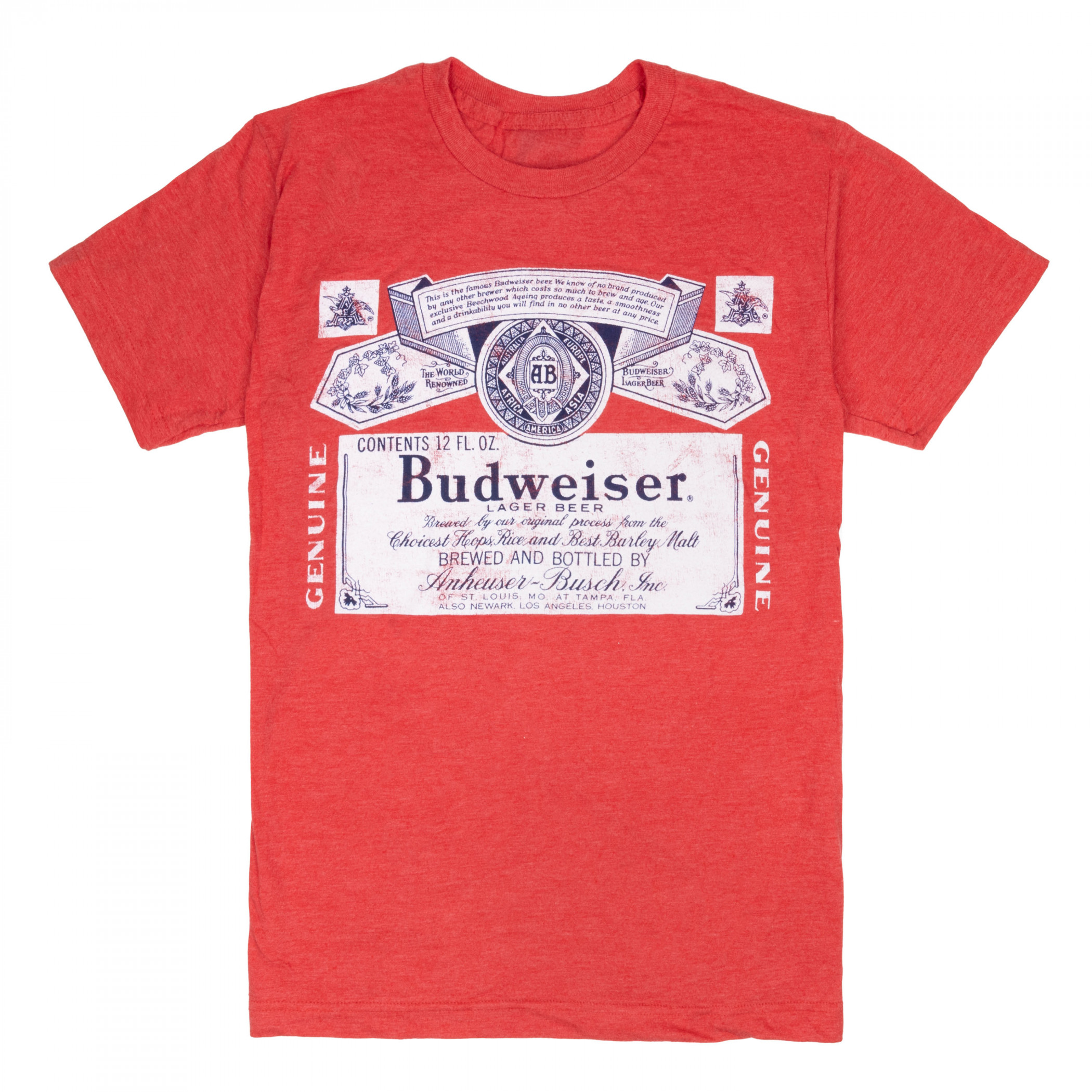 Budweiser Classic Logo Red Colorway Men's T-Shirt