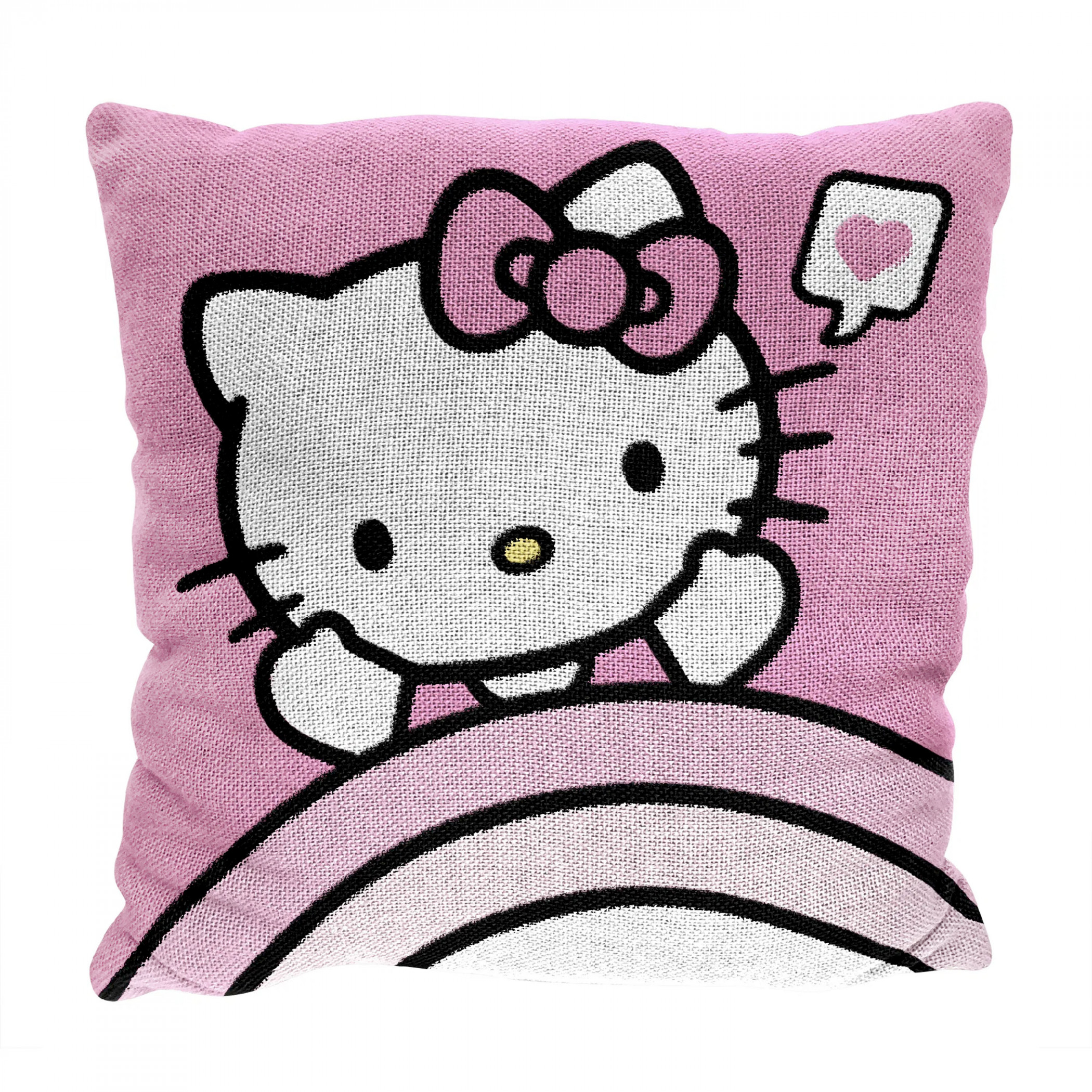 Hello Kitty Big Hugs 20" Woven Jacquard Pillow