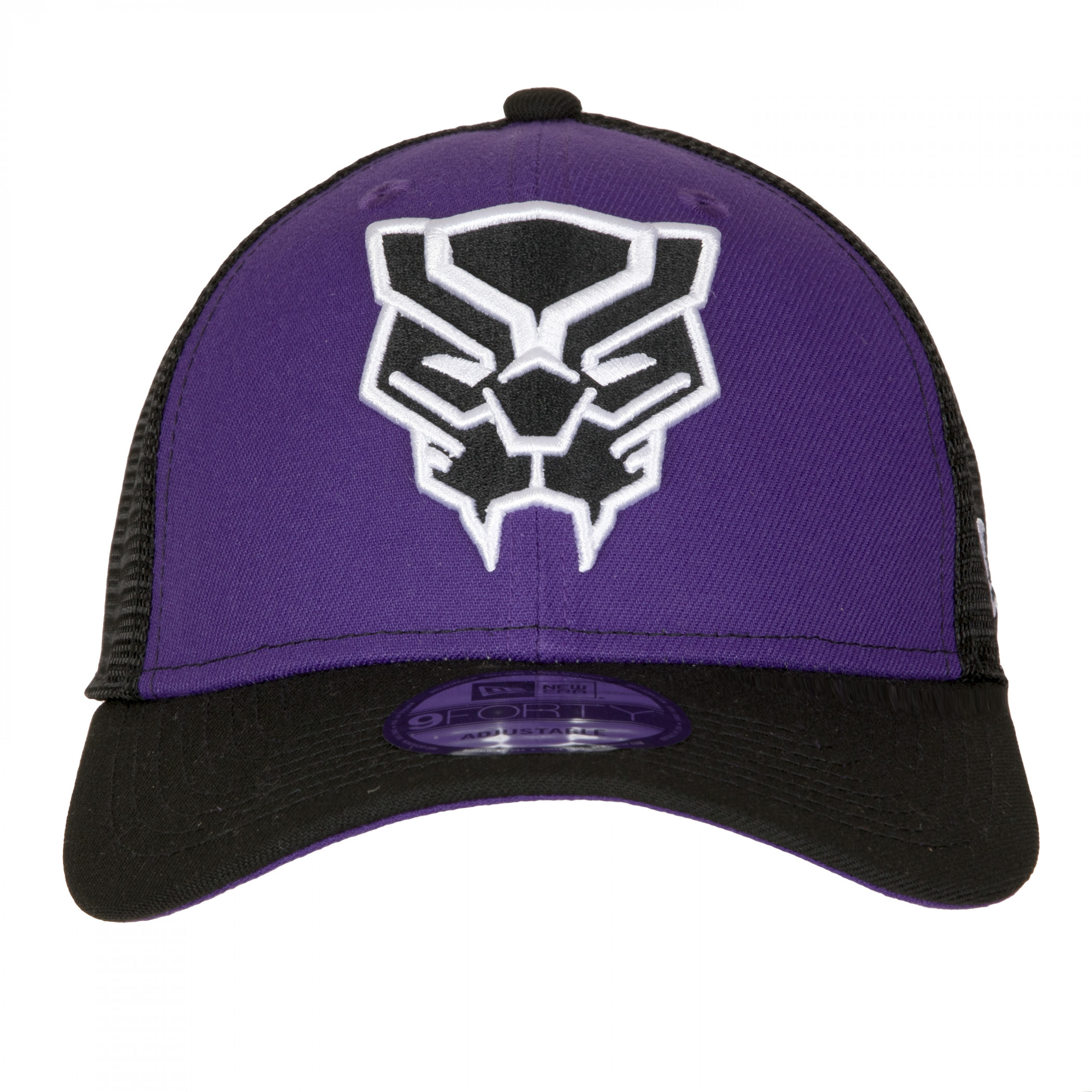 Black Panther Logo New Era 9Forty Adjustable Trucker Hat