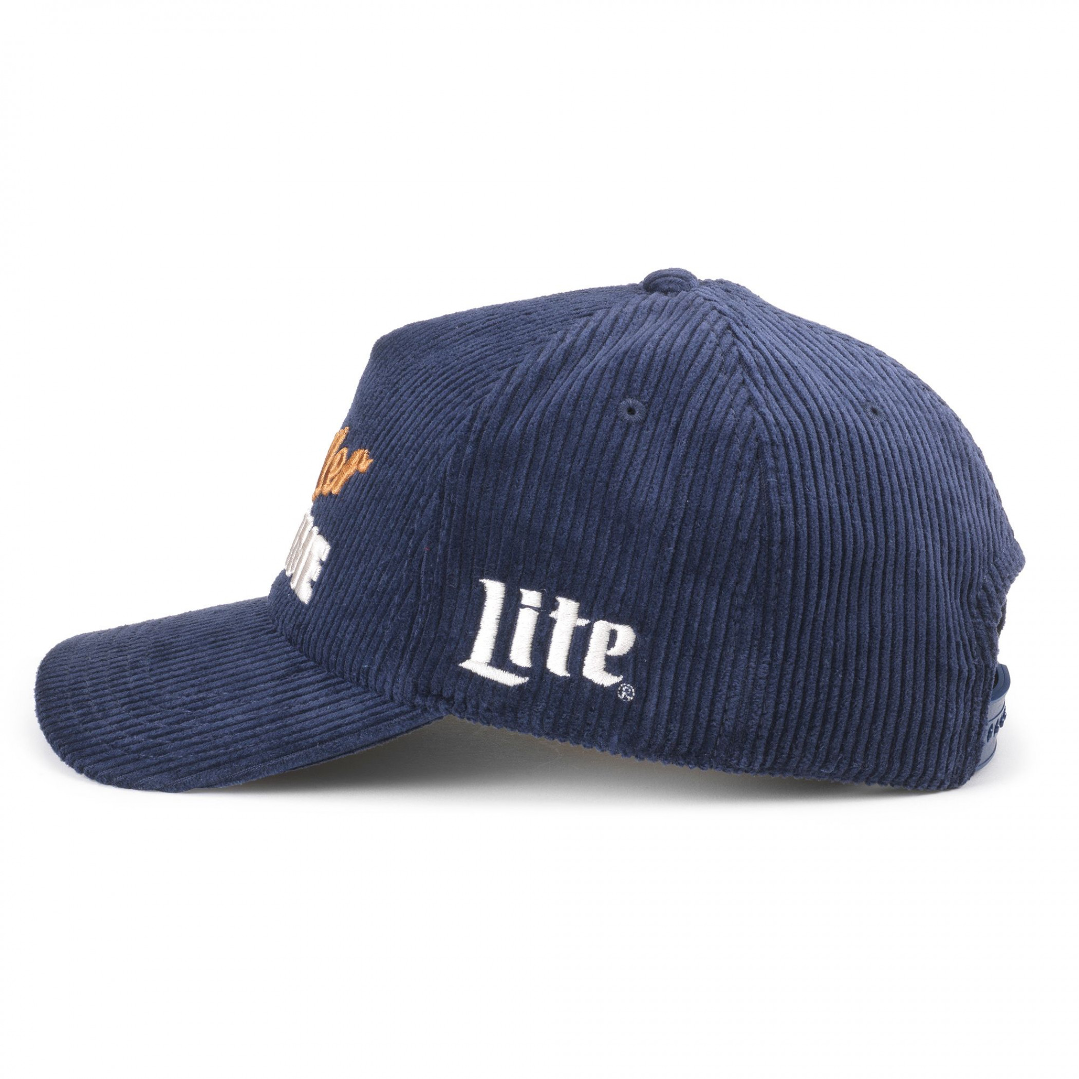 Miller Lite It's Miller Time Embroidered Corduroy Adjustable Hat